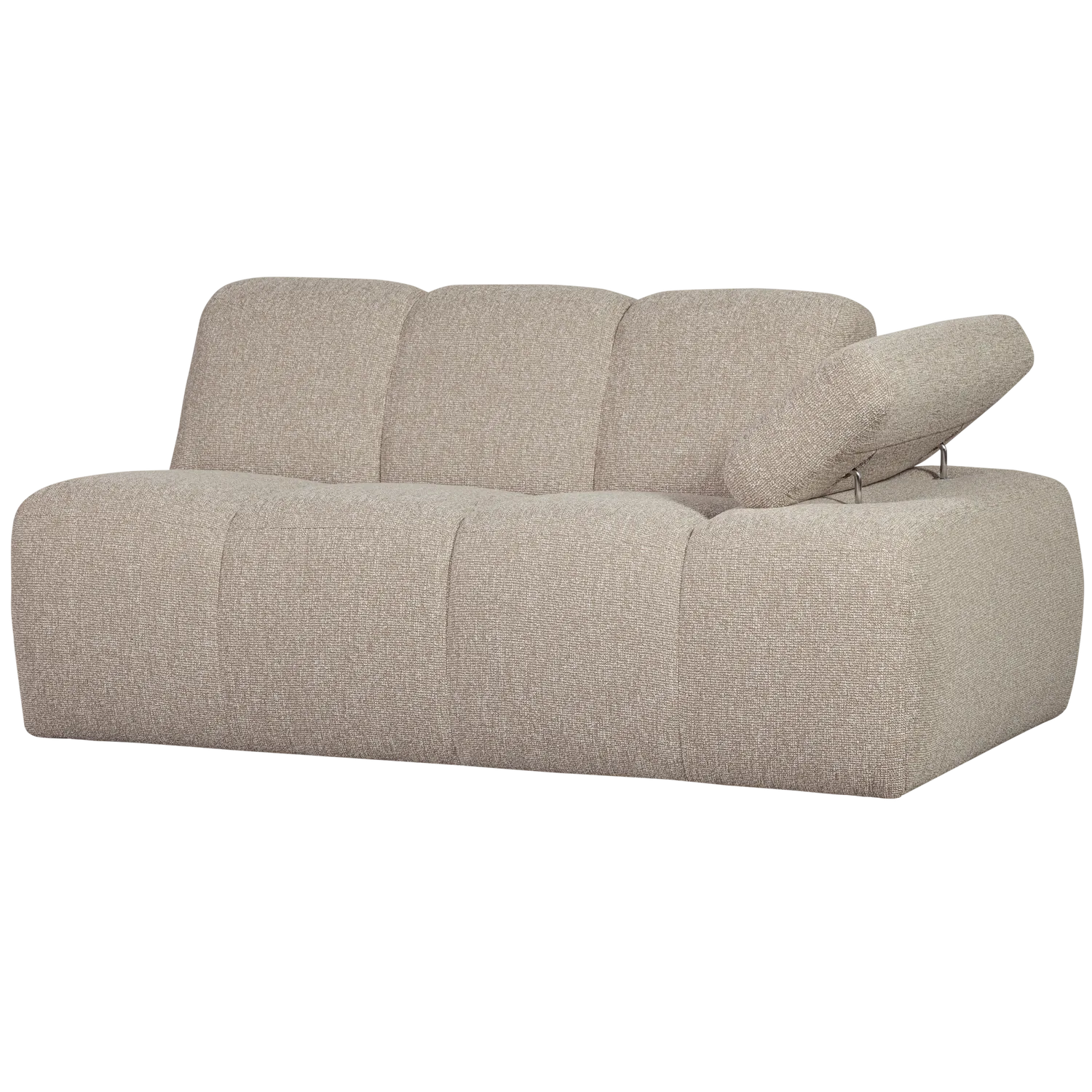 Woood Mojo 1,5 Zits Element Arm Rechts Boucle Beige Melange - KwaliteitWonen.nl
