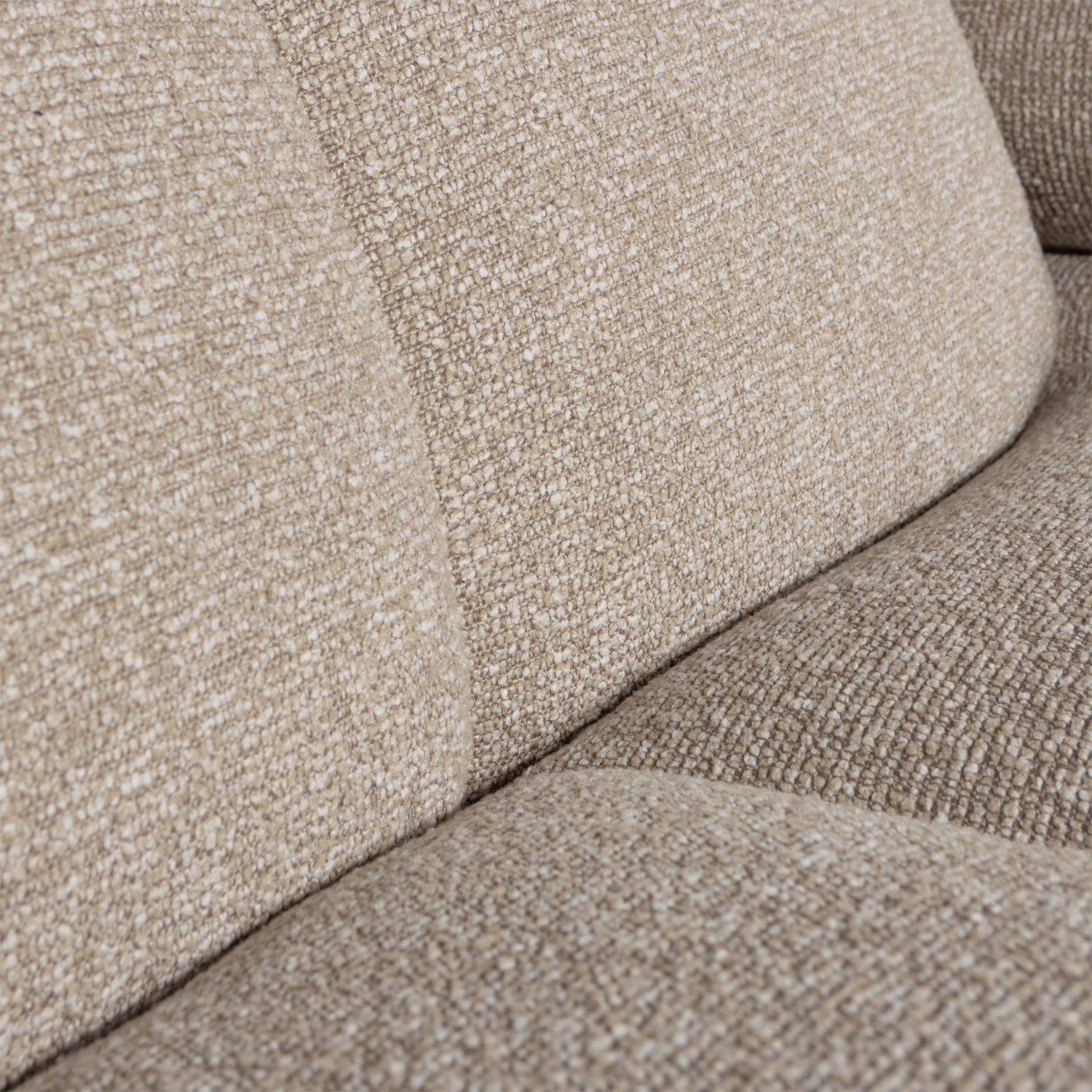 Woood Mojo Chaise Longue Bank Links Boucle Beige Melange - KwaliteitWonen.nl