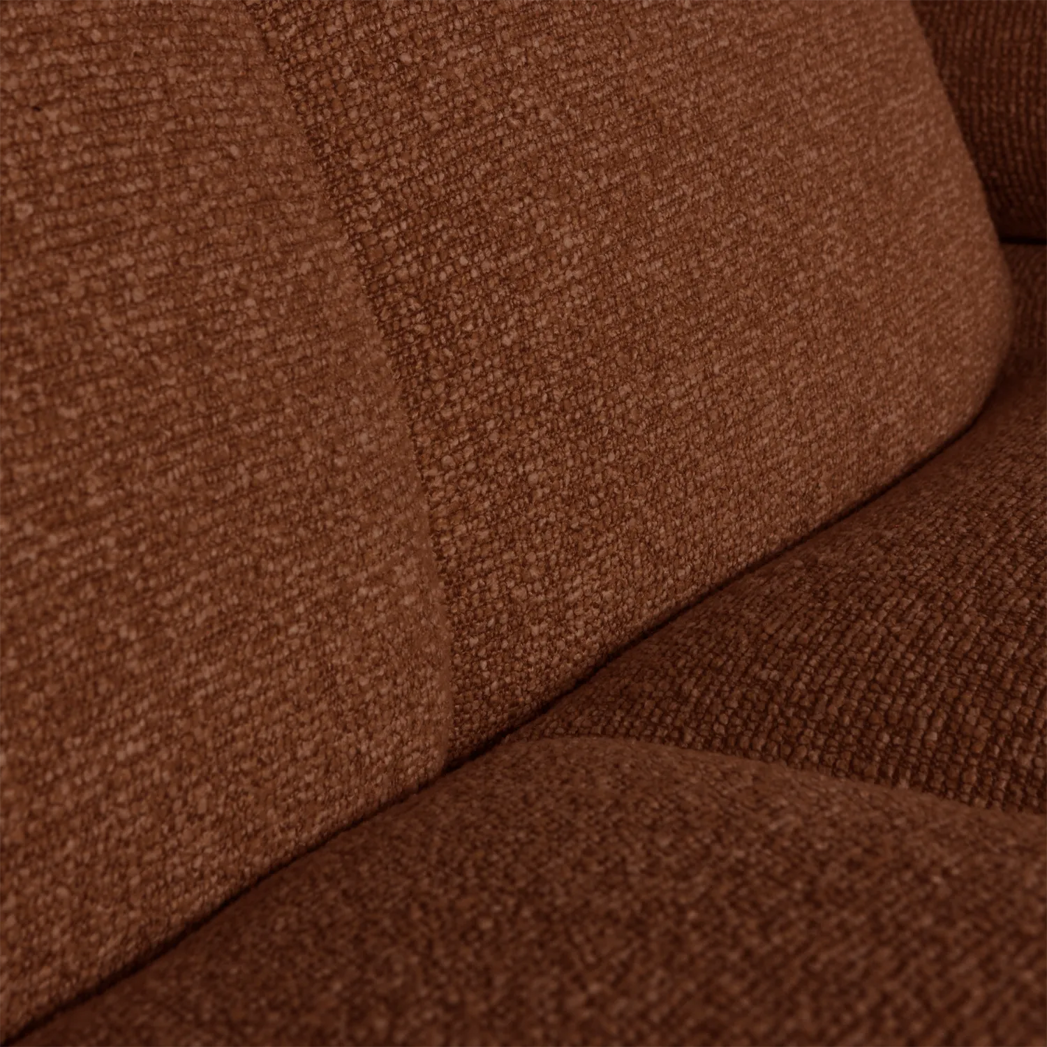 Woood Mojo Chaise Longue Bank Links Boucle Roestbruin Melange - KwaliteitWonen.nl