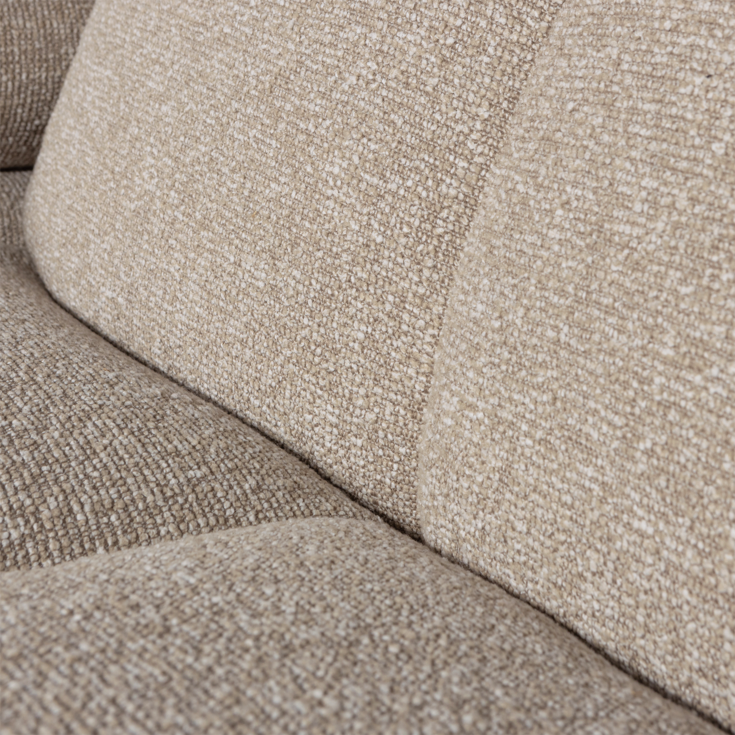 Woood Mojo Chaise Longue Bank Rechts Boucle Beige Melange - KwaliteitWonen.nl