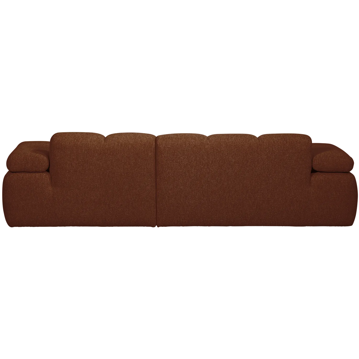 Woood Mojo Chaise Longue Bank Rechts Boucle Roestbruin Melange - KwaliteitWonen.nl