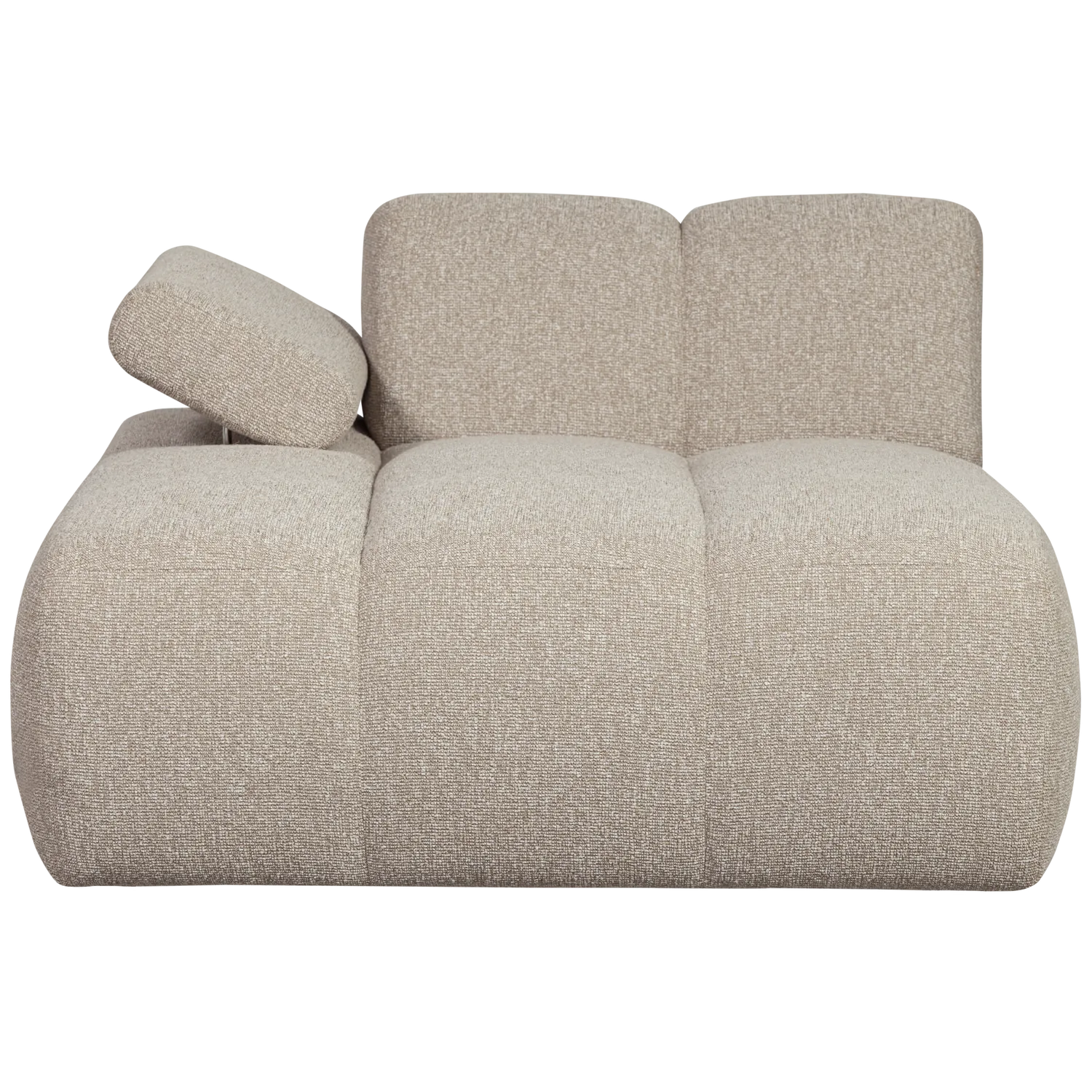 Woood Mojo Chaise Longue Element Links Boucle Beige Melange - KwaliteitWonen.nl