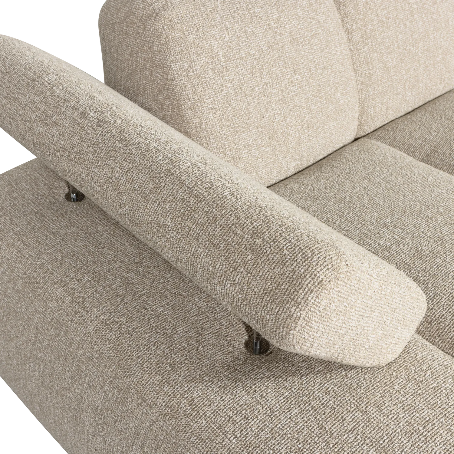 Woood Mojo Chaise Longue Element Links Boucle Beige Melange - KwaliteitWonen.nl