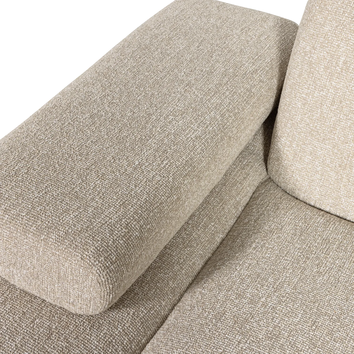 Woood Mojo Chaise Longue Element Links Boucle Beige Melange - KwaliteitWonen.nl