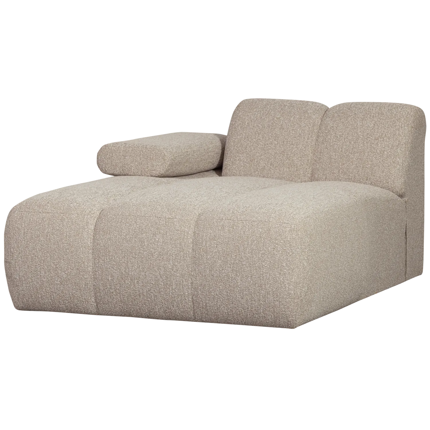Woood Mojo Chaise Longue Element Links Boucle Beige Melange - KwaliteitWonen.nl