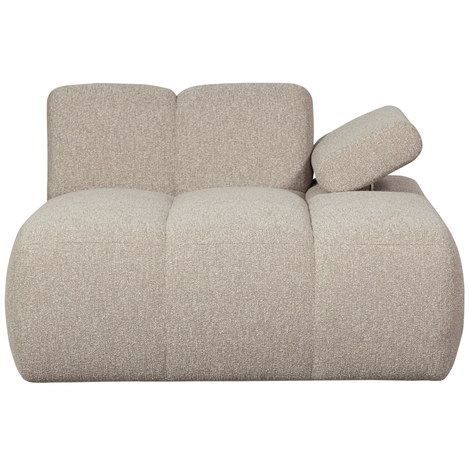 Woood Mojo Chaise Longue Element Rechts Boucle Beige Melange - KwaliteitWonen.nl