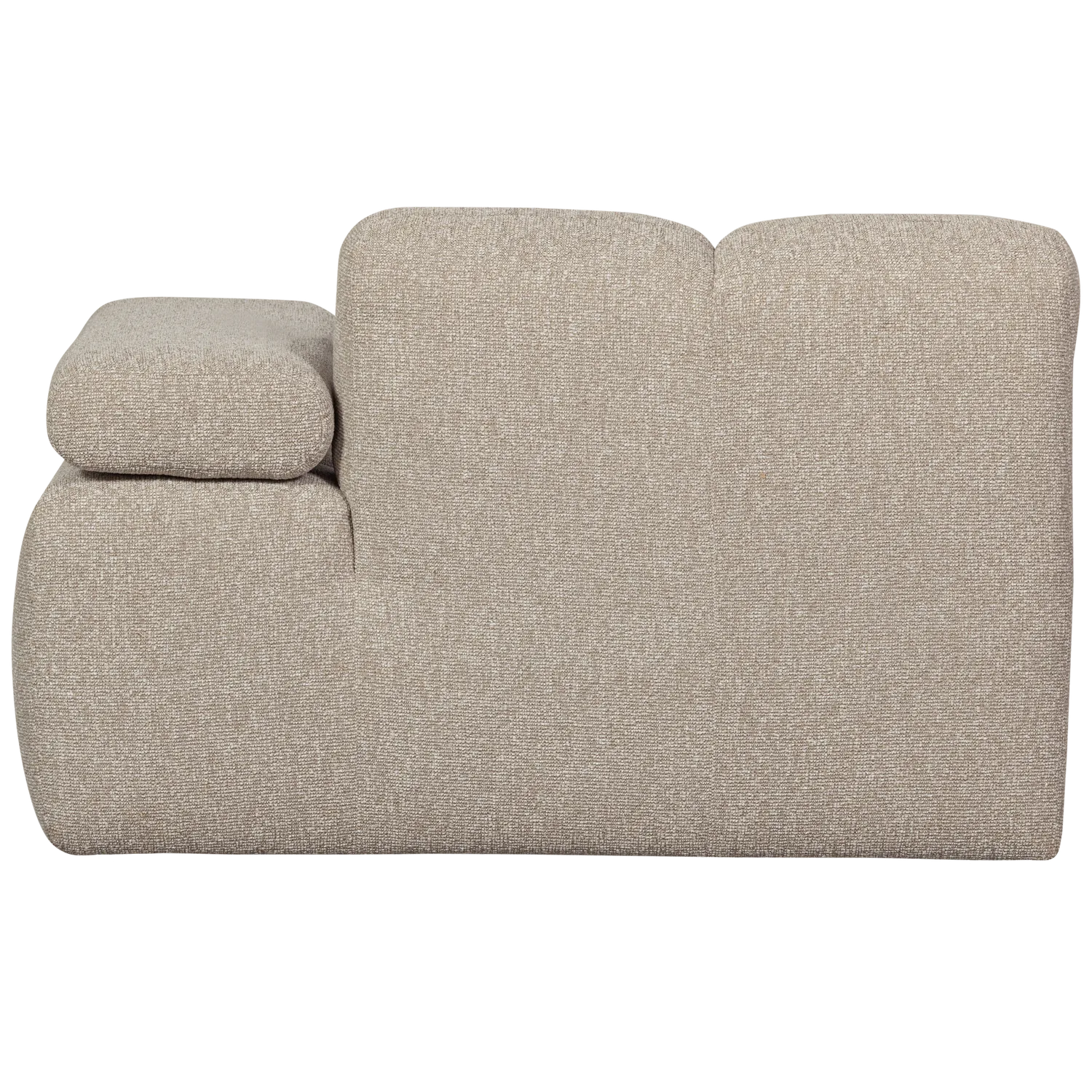 Woood Mojo Chaise Longue Element Rechts Boucle Beige Melange - KwaliteitWonen.nl