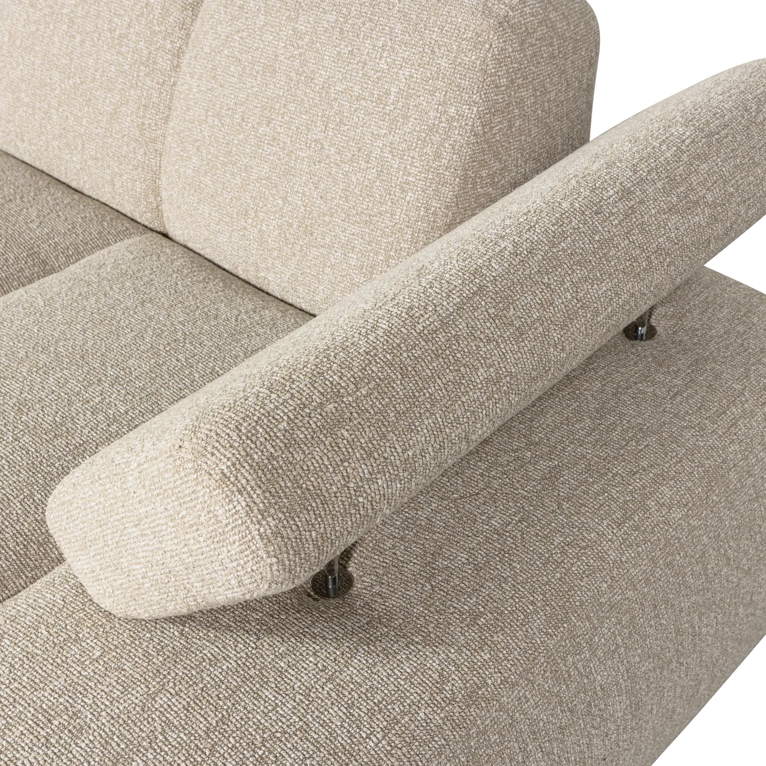 Woood Mojo Chaise Longue Element Rechts Boucle Beige Melange - KwaliteitWonen.nl