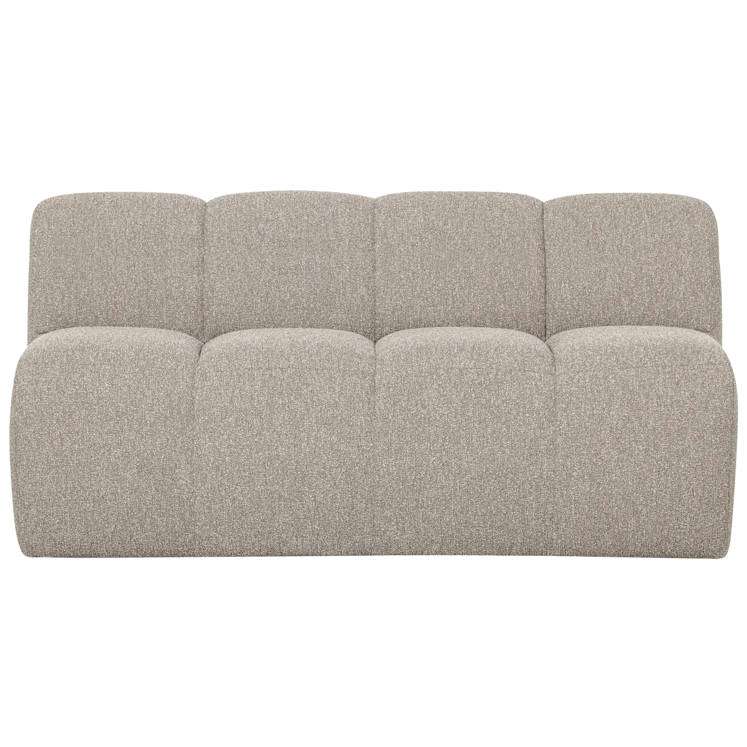 Woood Mojo Eetbank 164 Cm Met Rugleuning Boucle Beige Melange - KwaliteitWonen.nl