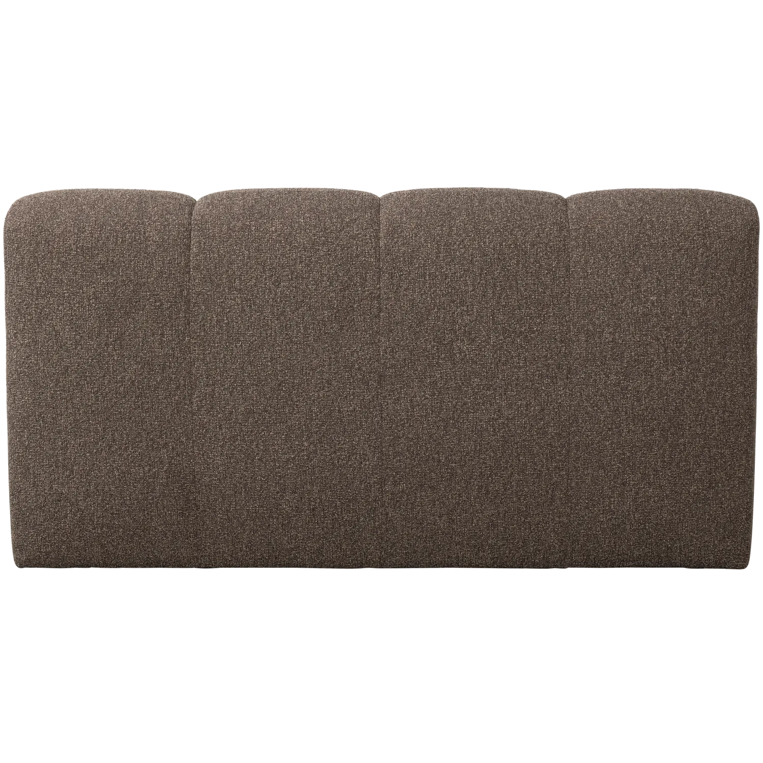 Woood Mojo Eetbank 164 Cm Met Rugleuning Boucle Bruin Melange - KwaliteitWonen.nl