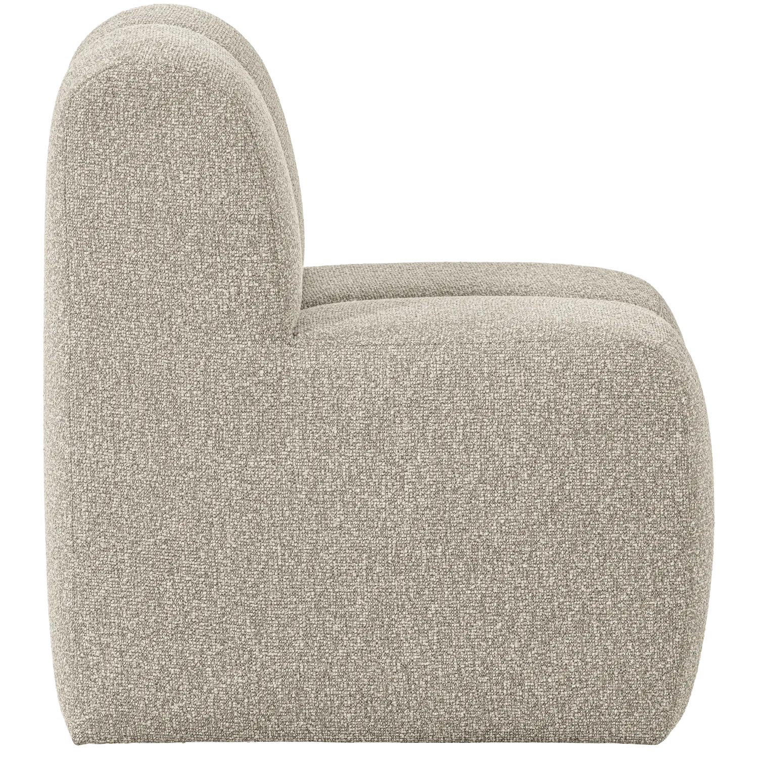 Woood Mojo Eetbank 84 Cm Met Rugleuning Boucle Beige Melange - KwaliteitWonen.nl