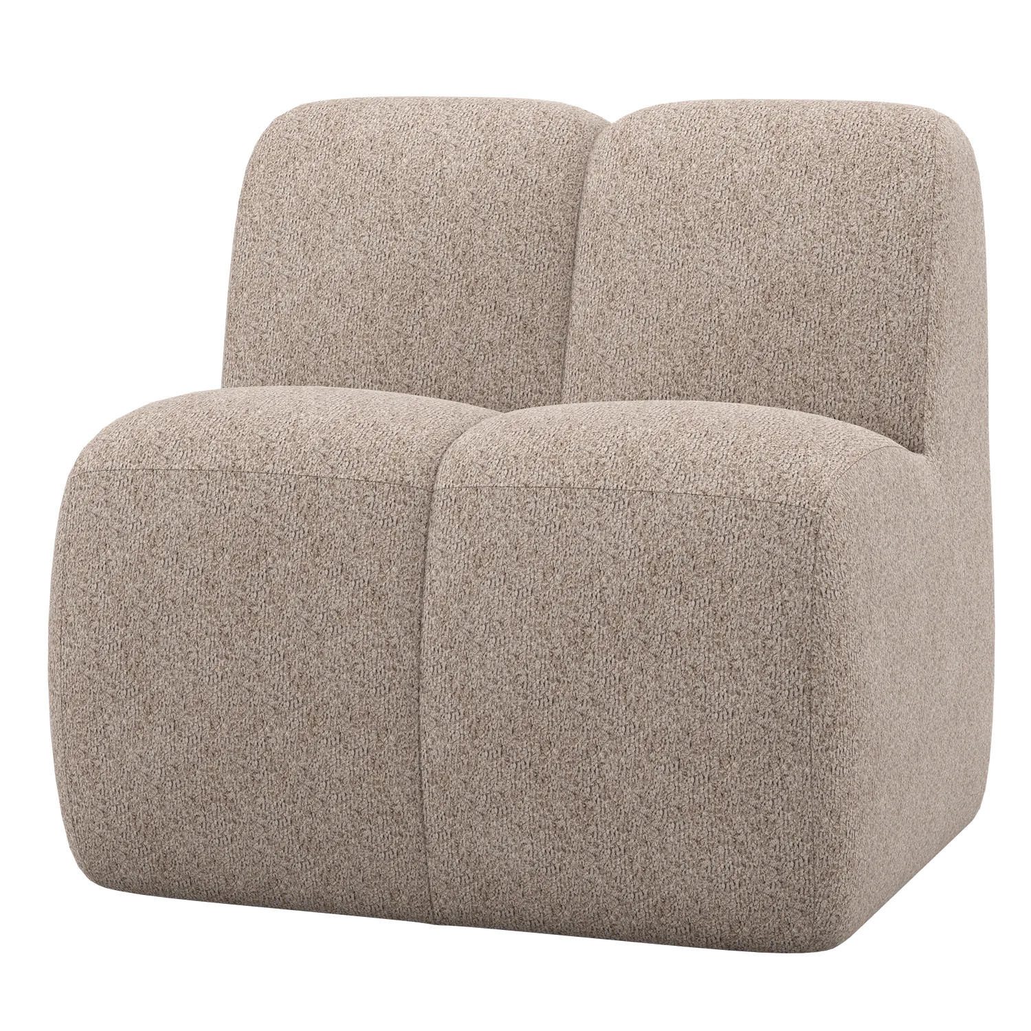 Woood Mojo Eetbank 84 Cm Met Rugleuning Wollig Donkerzand - KwaliteitWonen.nl