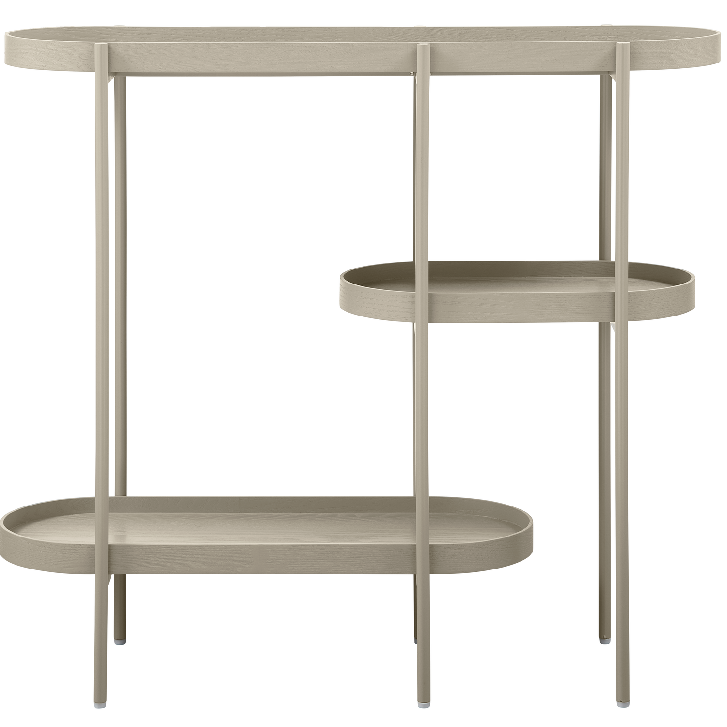 Woood Noan Sidetable Hout Metaal Antiek Beige - KwaliteitWonen.nl