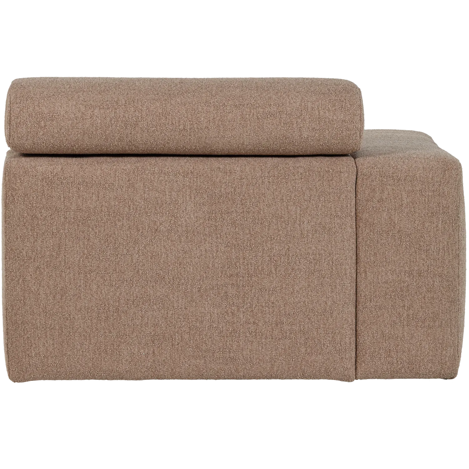 Woood Novi 1 Zits Element Arm Links Boucle Taupe - KwaliteitWonen.nl