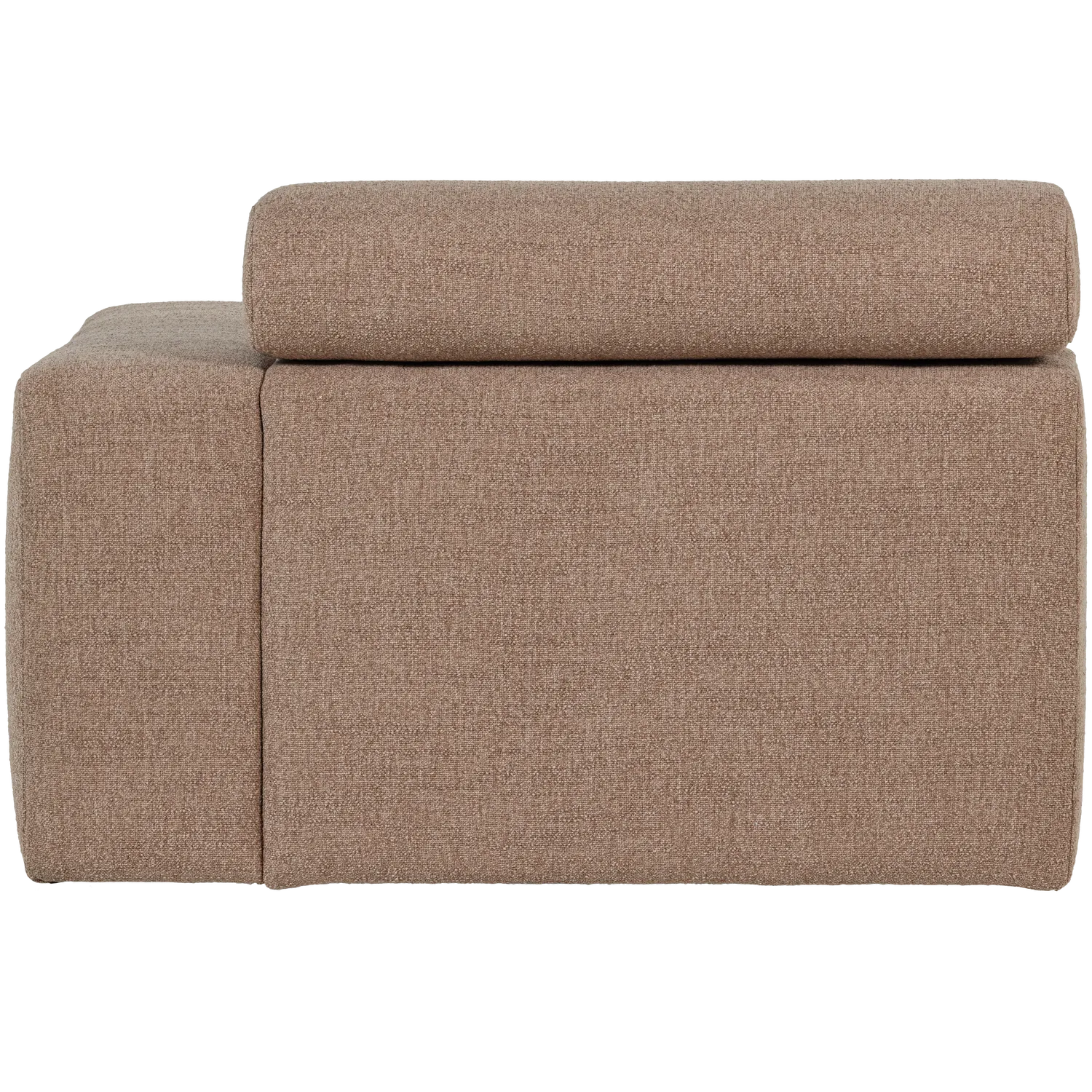 Woood Novi 1 Zits Element Arm Rechts Boucle Taupe - KwaliteitWonen.nl