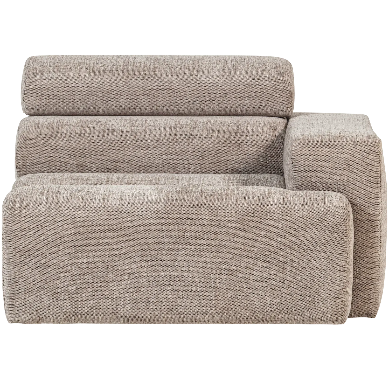 Woood Novi 1 Zits Element Arm Rechts Naturel Melange - KwaliteitWonen.nl