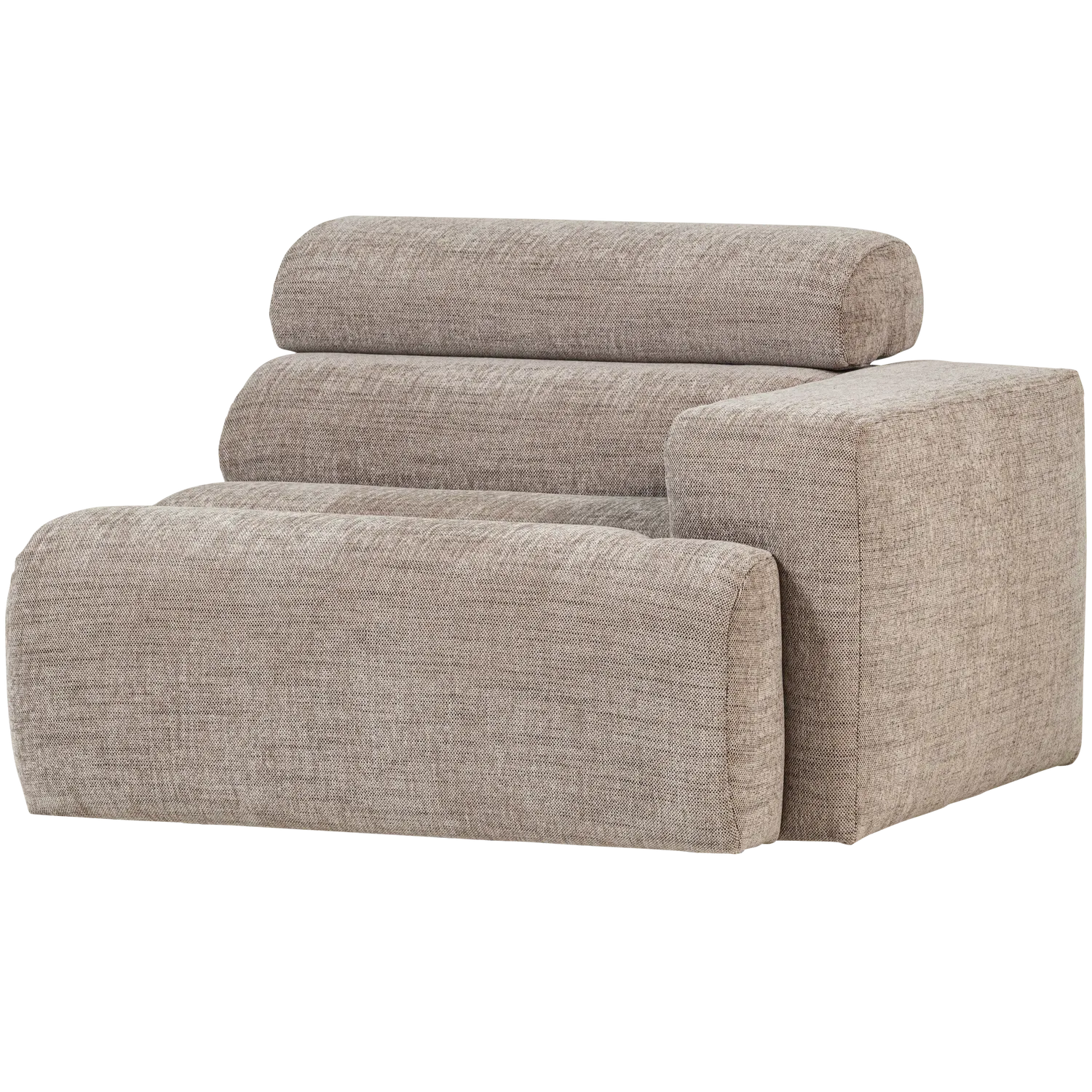 Woood Novi 1 Zits Element Arm Rechts Naturel Melange - KwaliteitWonen.nl