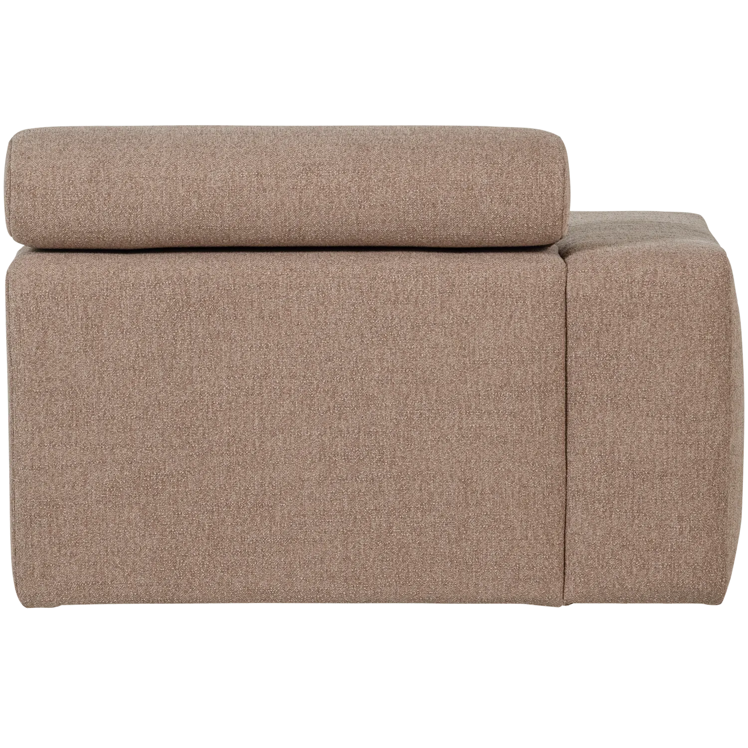 Woood Novi Chaise Longue Element Arm Links Boucle Taupe - KwaliteitWonen.nl