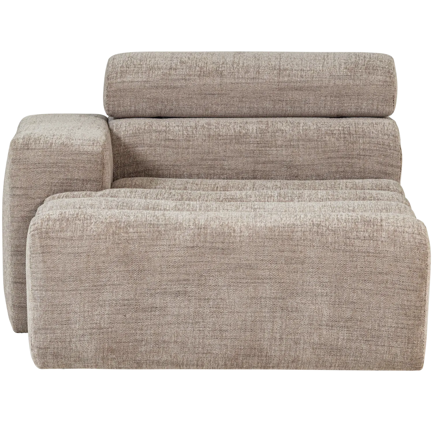 Woood Novi Chaise Longue Element Arm Links Naturel Melange - KwaliteitWonen.nl