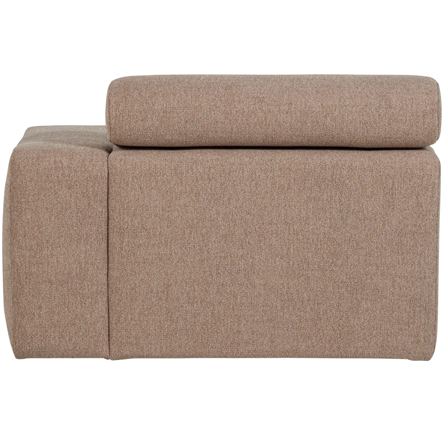 Woood Novi Chaise Longue Element Arm Rechts Boucle Taupe - KwaliteitWonen.nl