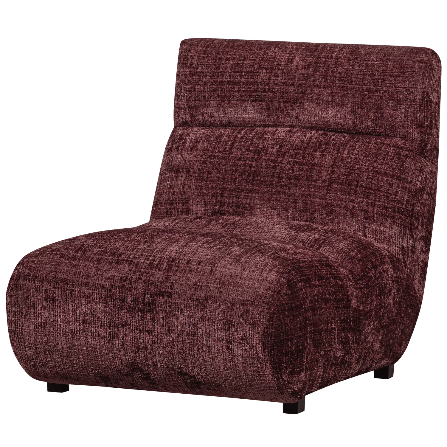 Woood Observe Fauteuil Aubergine - KwaliteitWonen.nl