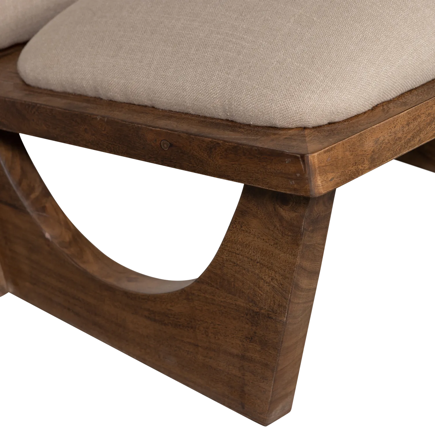 Woood Opulent Fauteuil Boucle/Hout Naturel - KwaliteitWonen.nl