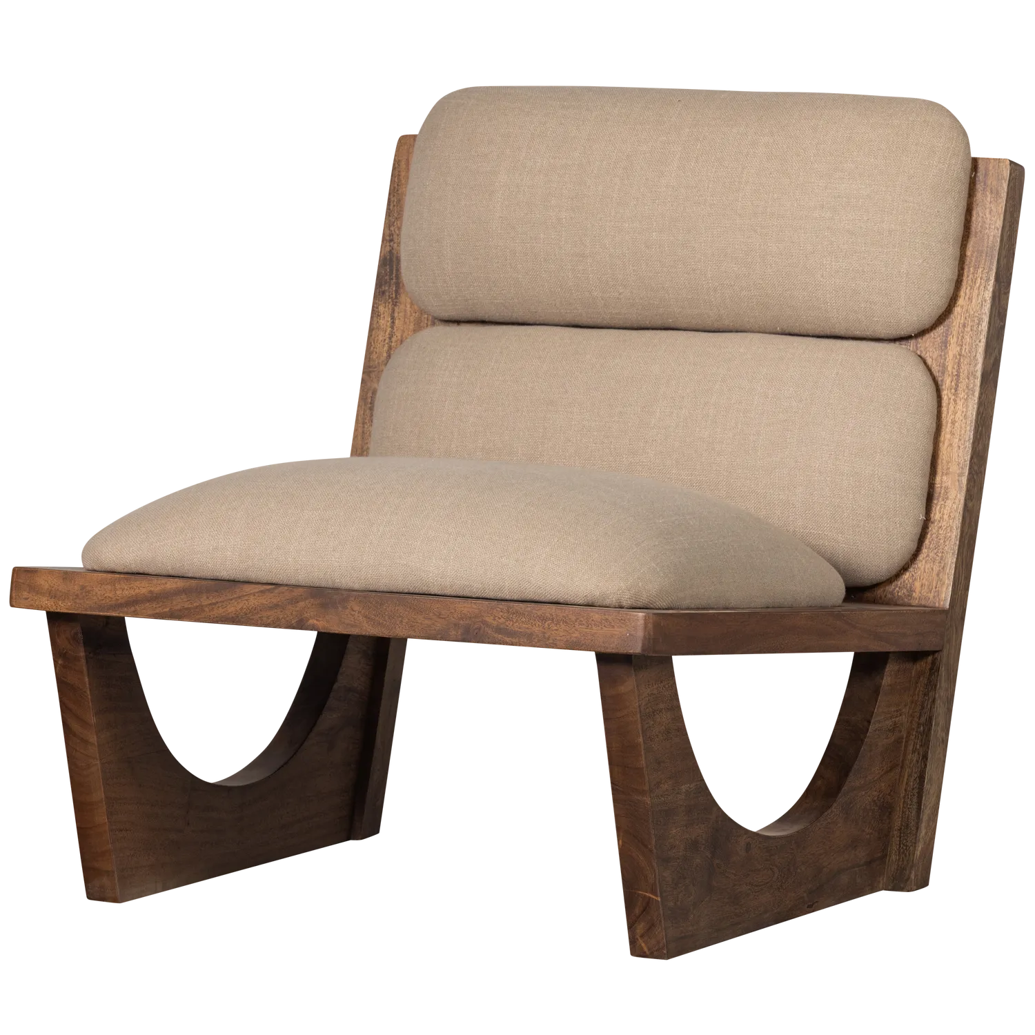 Woood Opulent Fauteuil Boucle/Hout Naturel - KwaliteitWonen.nl