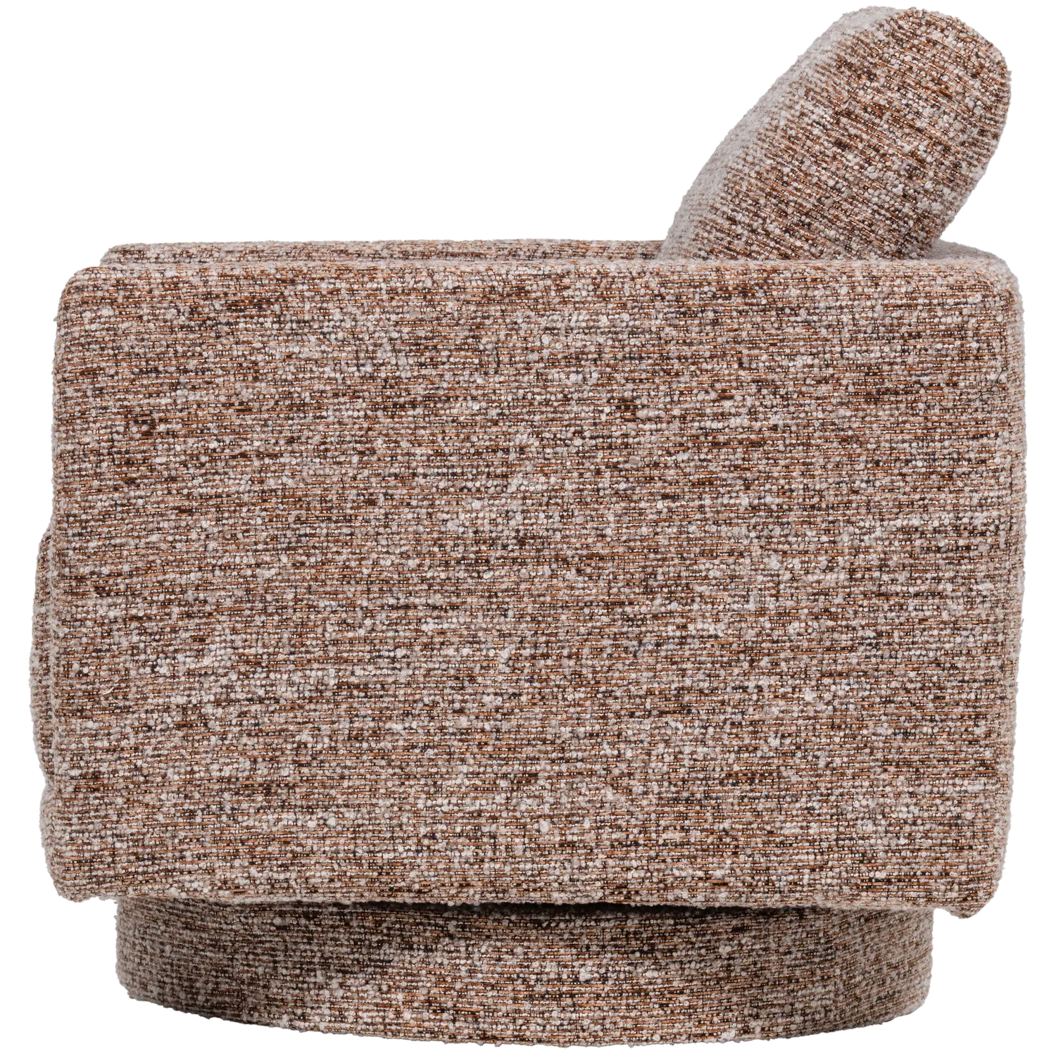 Woood Oska Draaifauteuil Bruin Melange - KwaliteitWonen.nl