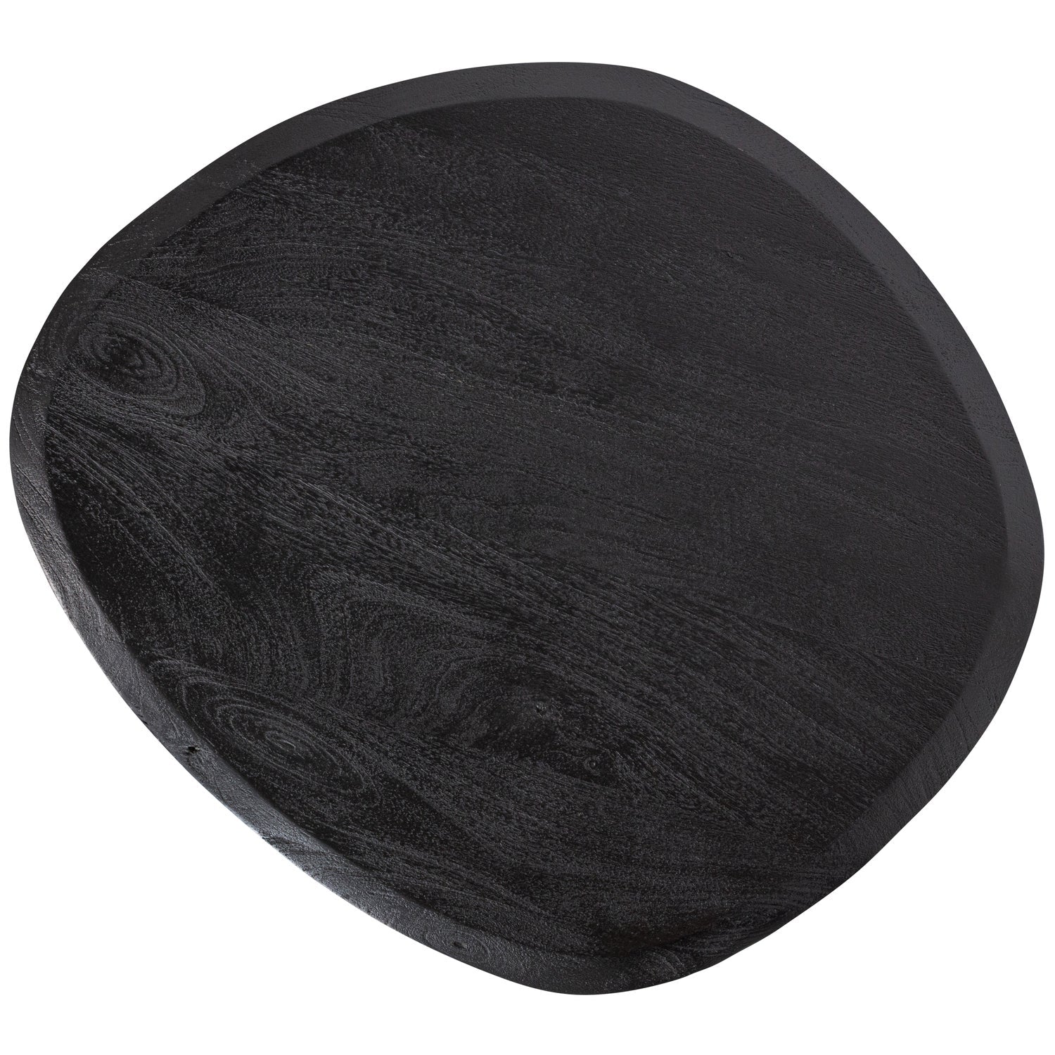 Woood Posture Salontafel Mangohout Zwart O70 Cm - KwaliteitWonen.nl