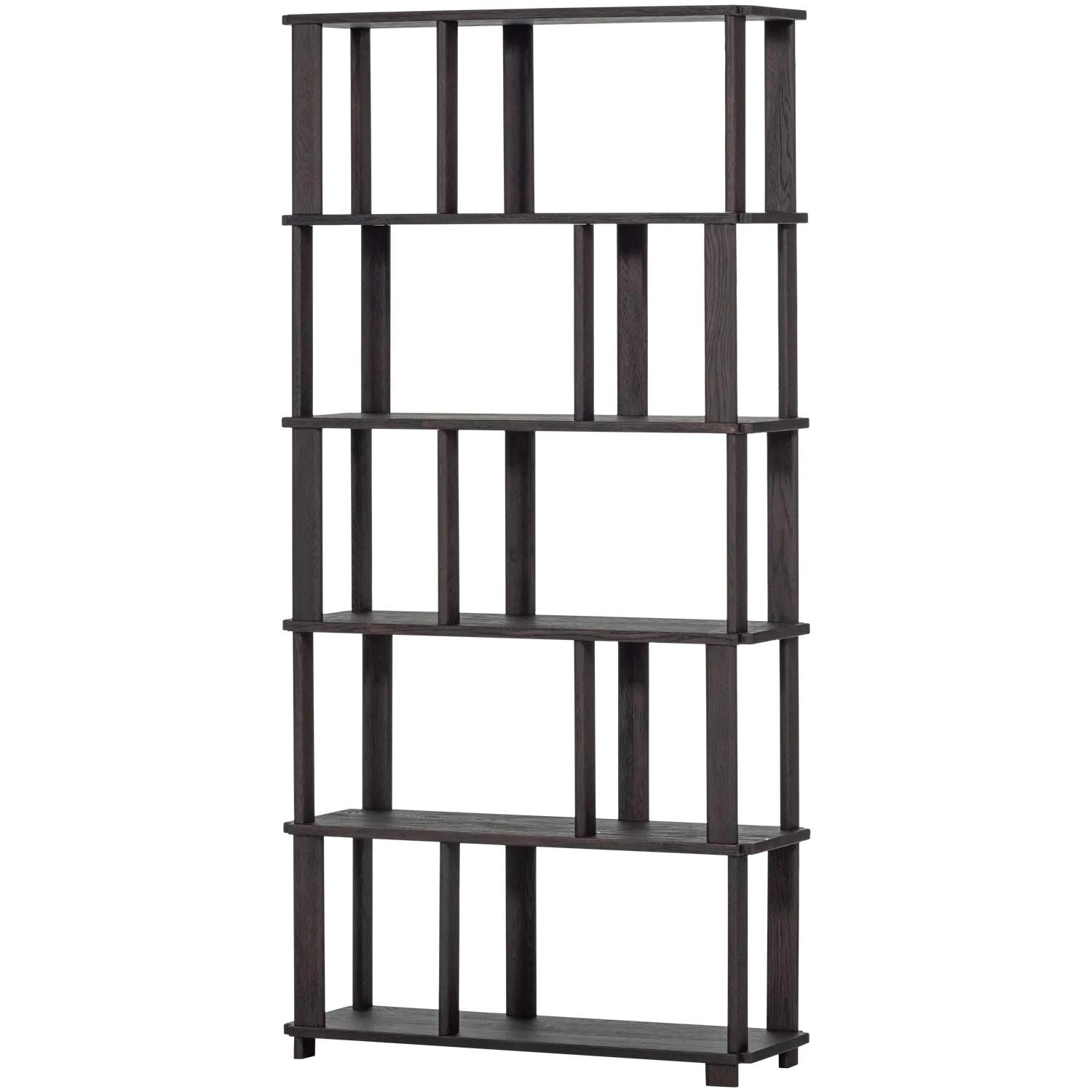 Woood Riss Boekenkast Eikenhout Mystic Brown 186 X90 Cm - KwaliteitWonen.nl