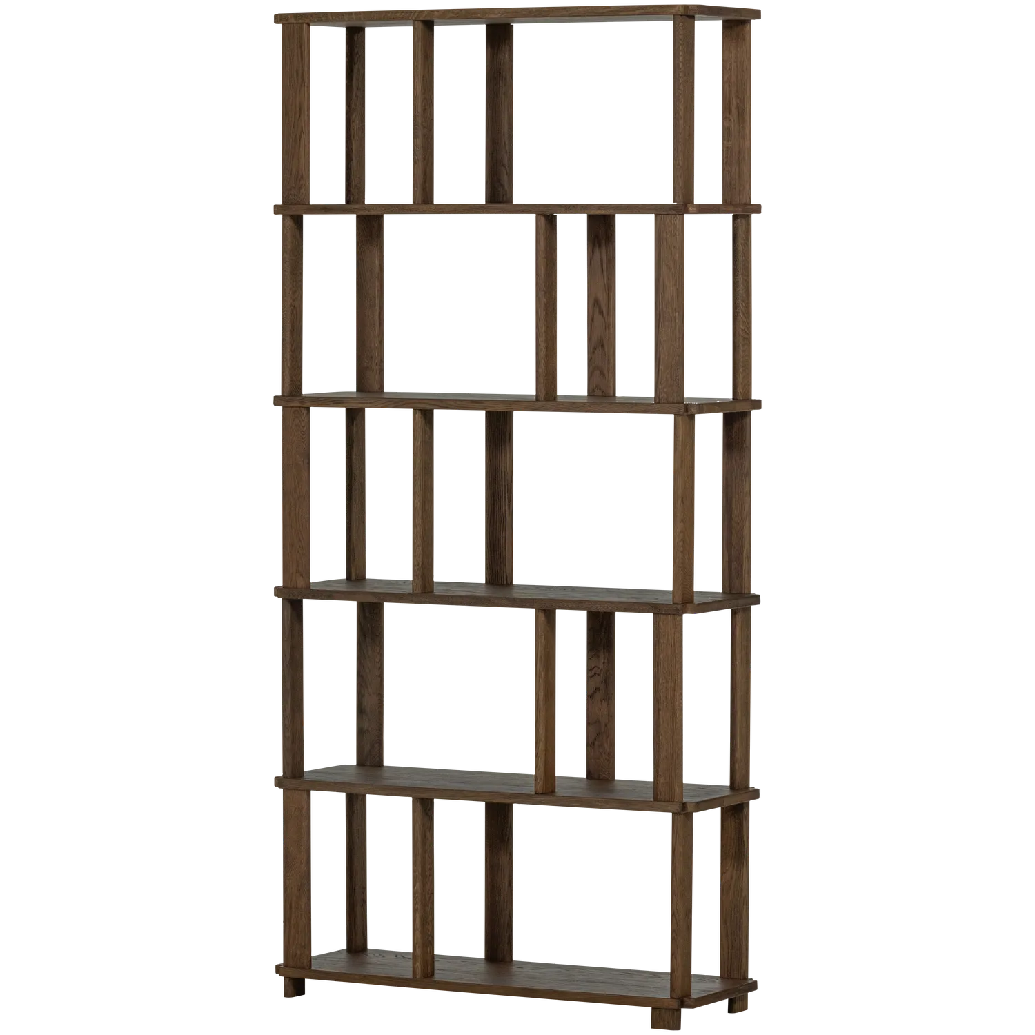 Woood Riss Boekenkast Eikenhout Naturel 186x90 Cm - KwaliteitWonen.nl