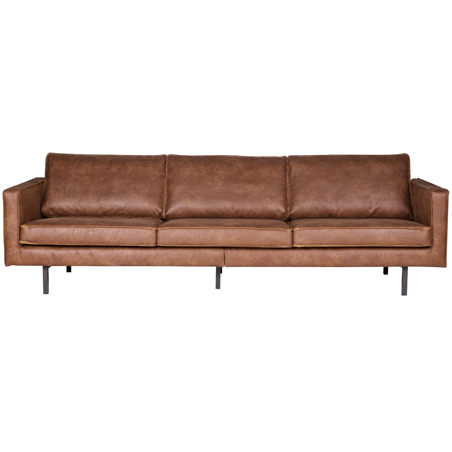 Woood Rodeo 3 Zits Bank Ecoleer Cognac - KwaliteitWonen.nl