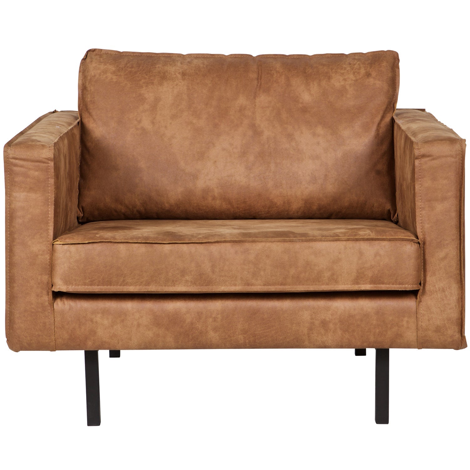 Woood Rodeo Fauteuil Ecoleer Cognac - KwaliteitWonen.nl