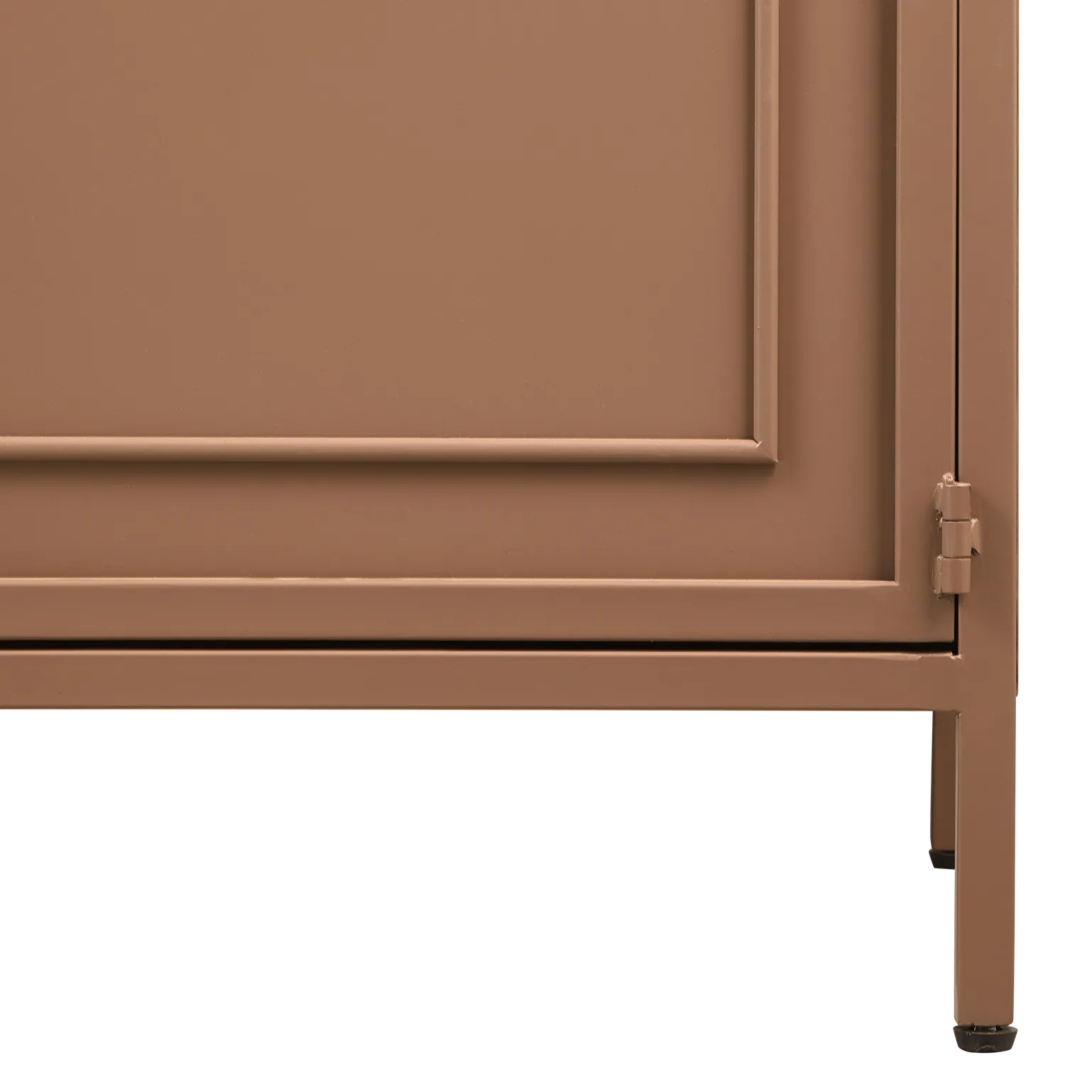 Woood Ronja Vitrinekast XL Metaal Military Brown - KwaliteitWonen.nl