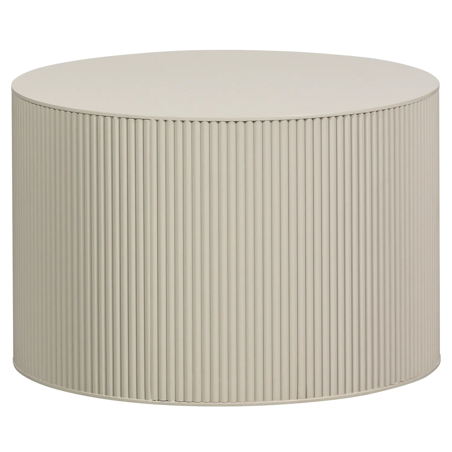 Woood Sanne Bijzettafel Rond Mdf Antiek Beige - KwaliteitWonen.nl
