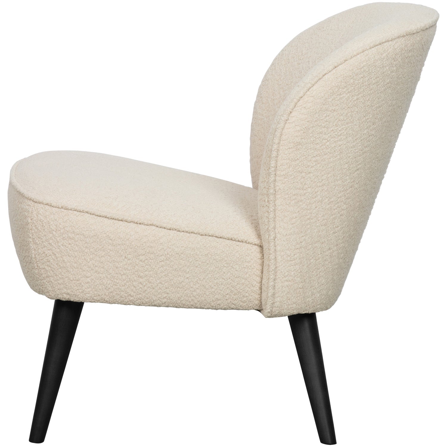 Woood Sara Fauteuil Boucle Creme - KwaliteitWonen.nl