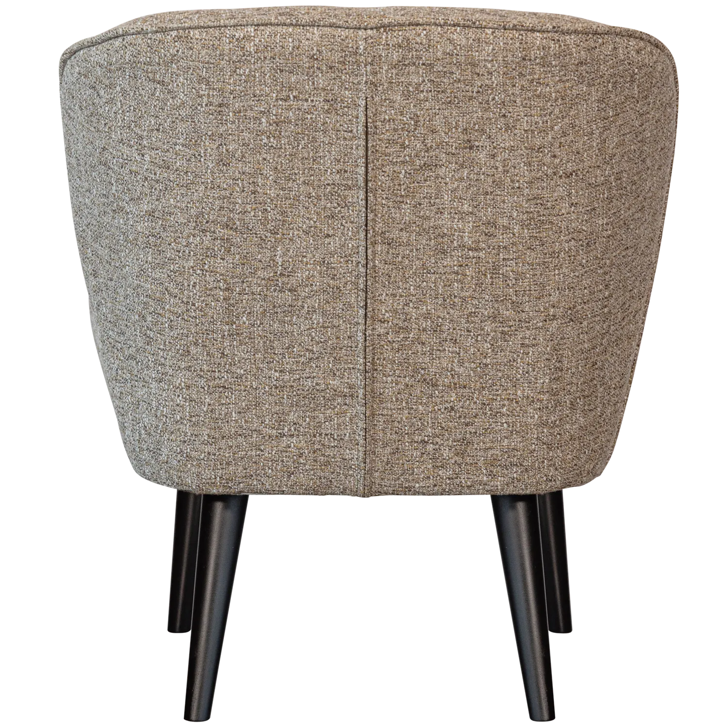 Woood Sara Fauteuil Geweven Stof Naturel Melange - KwaliteitWonen.nl