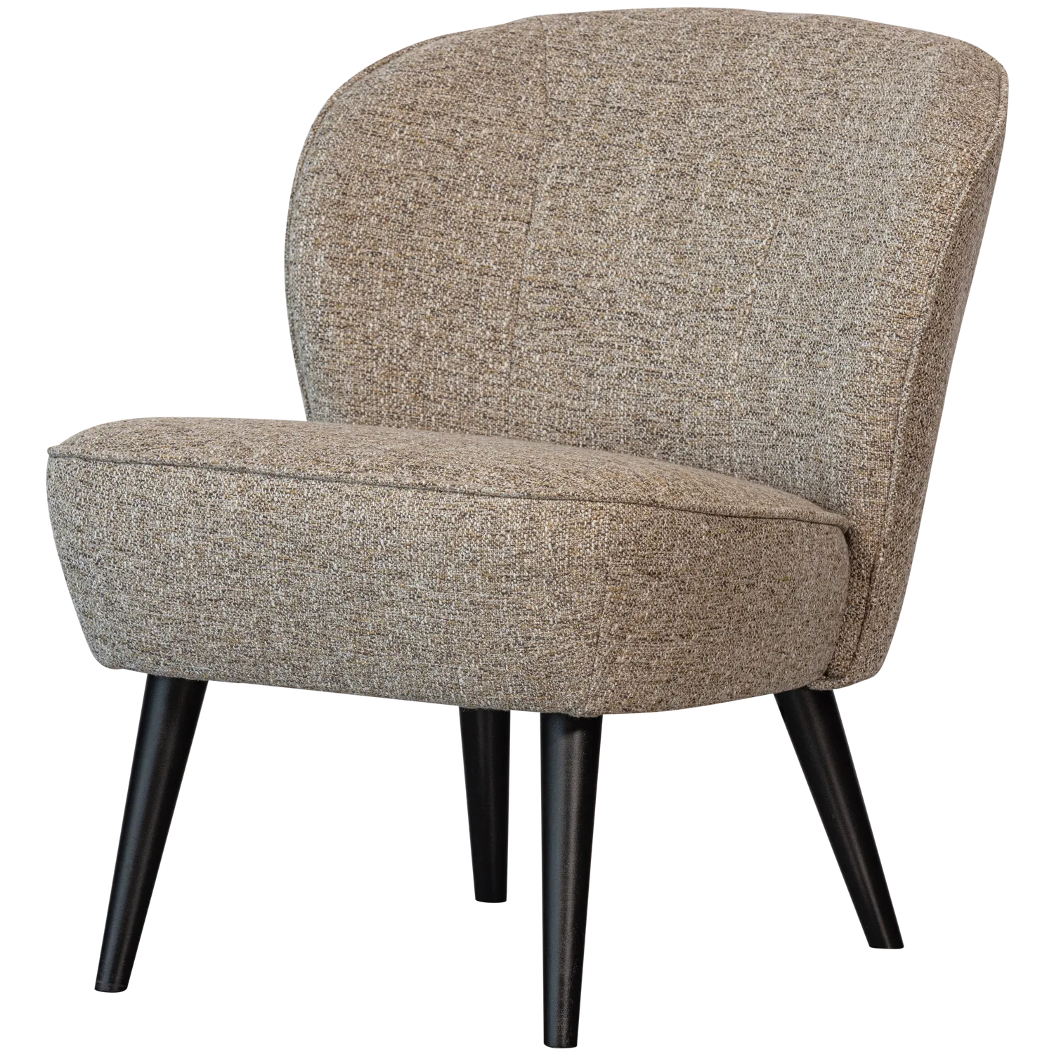 Woood Sara Fauteuil Geweven Stof Naturel Melange - KwaliteitWonen.nl