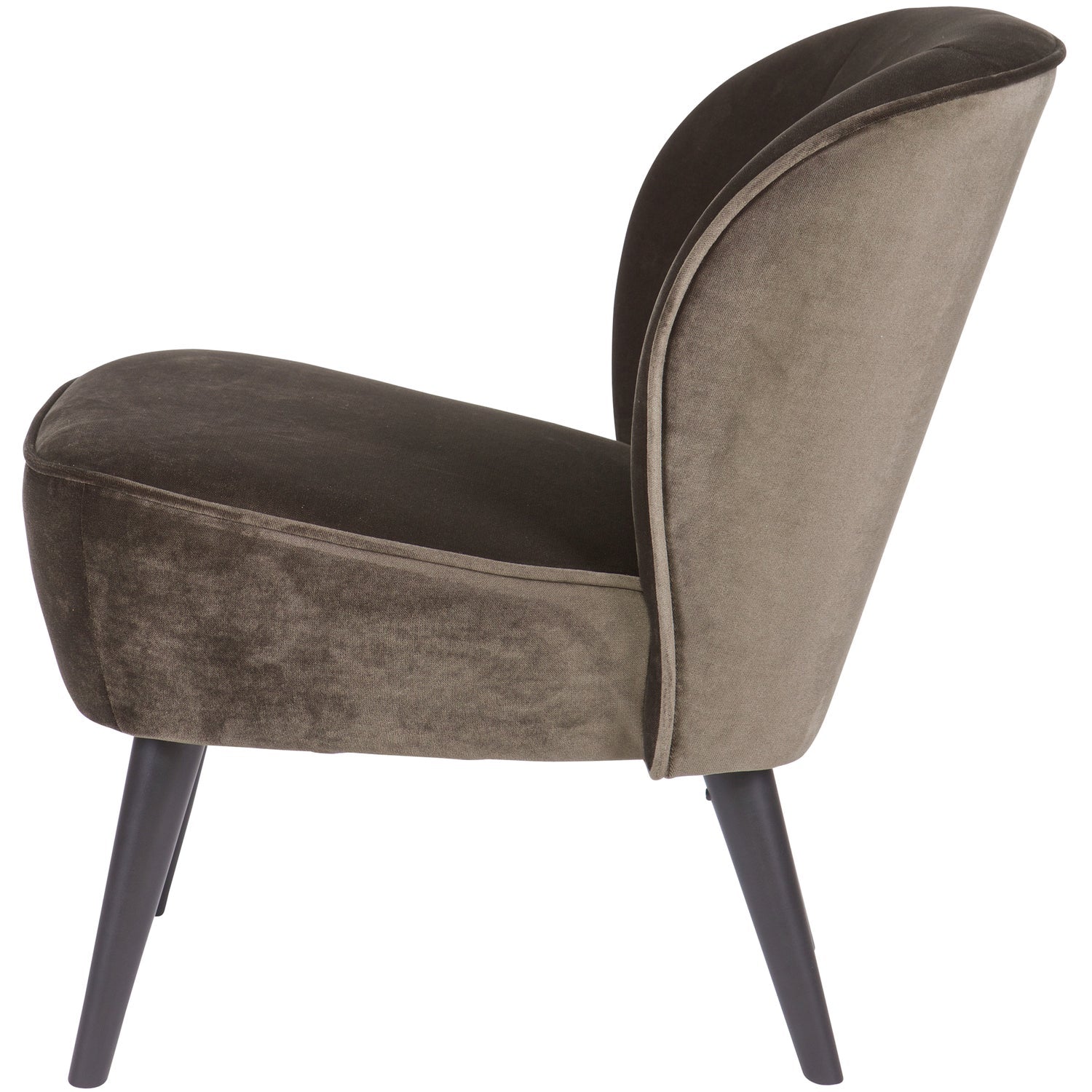 Woood Sara Fauteuil Velvet Warm Groen - KwaliteitWonen.nl