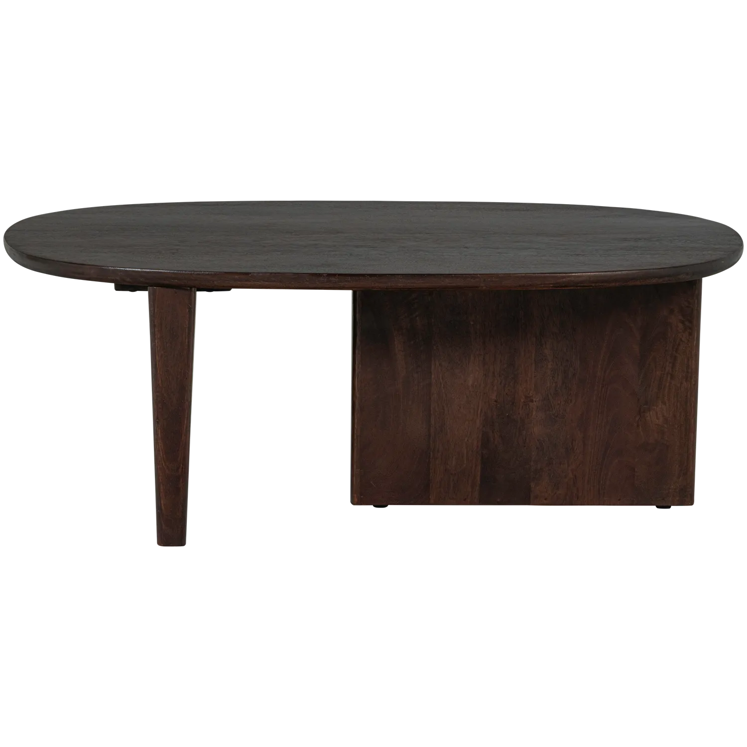 Woood Seam Salontafel Mangohout Donkerbruin - KwaliteitWonen.nl