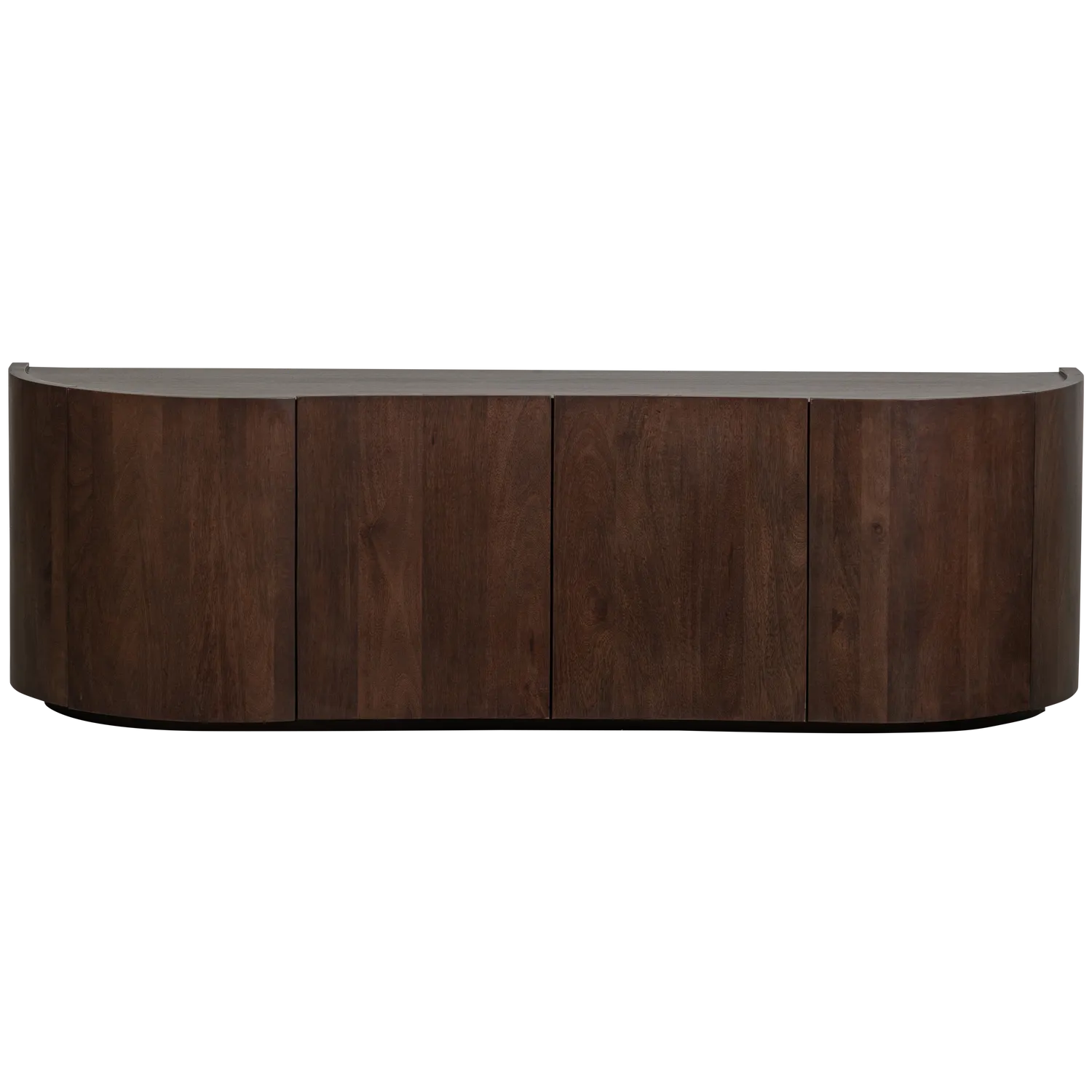 Woood Sense Dressoir 4 Deurs Mangohout Walnoot - KwaliteitWonen.nl