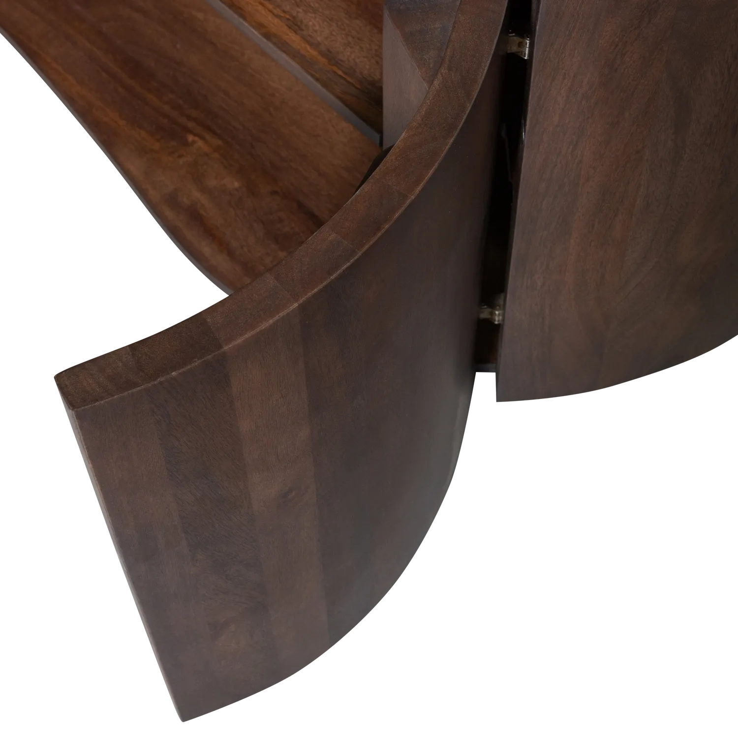 Woood Sense Dressoir 4 Deurs Mangohout Walnoot - KwaliteitWonen.nl