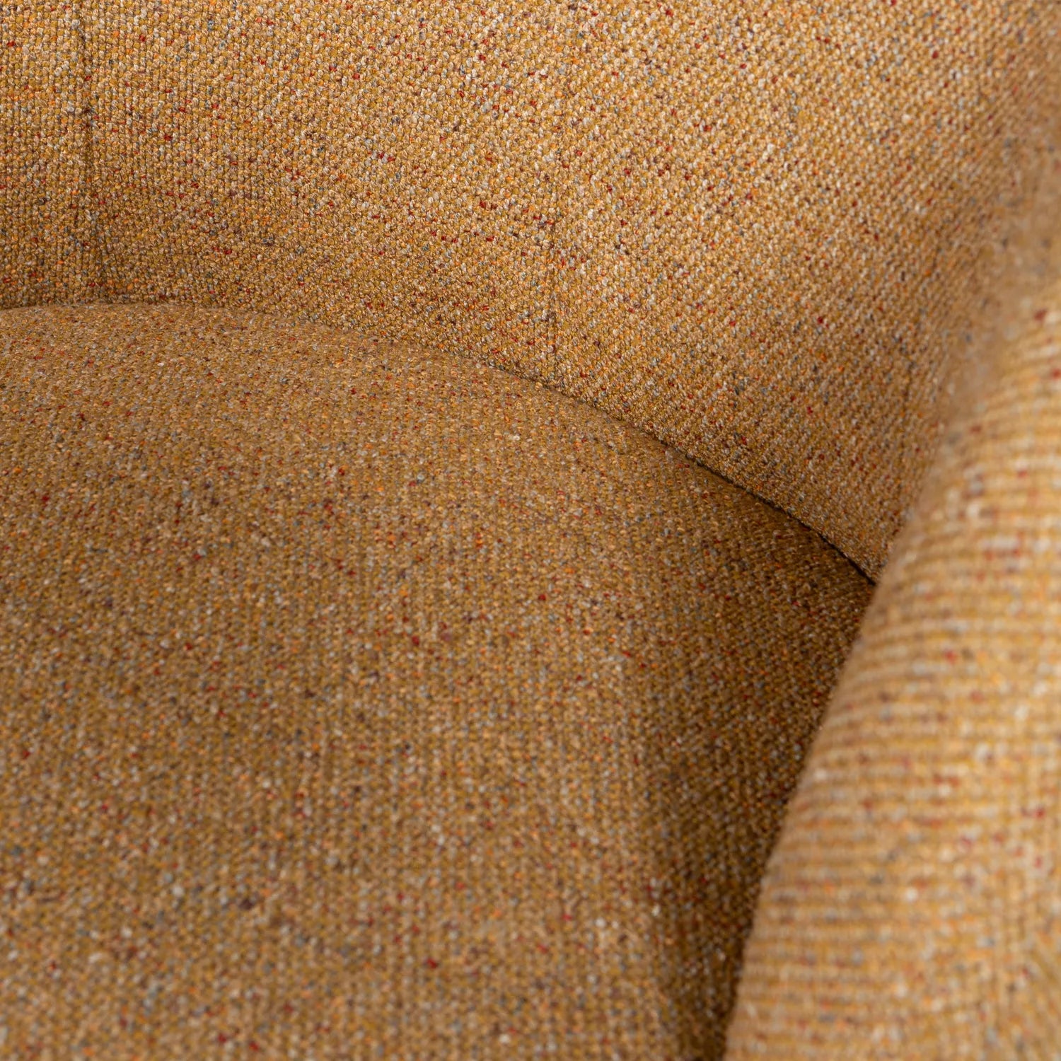 Woood Serra Draaifauteuil Geweven Stof Curry Melange - KwaliteitWonen.nl