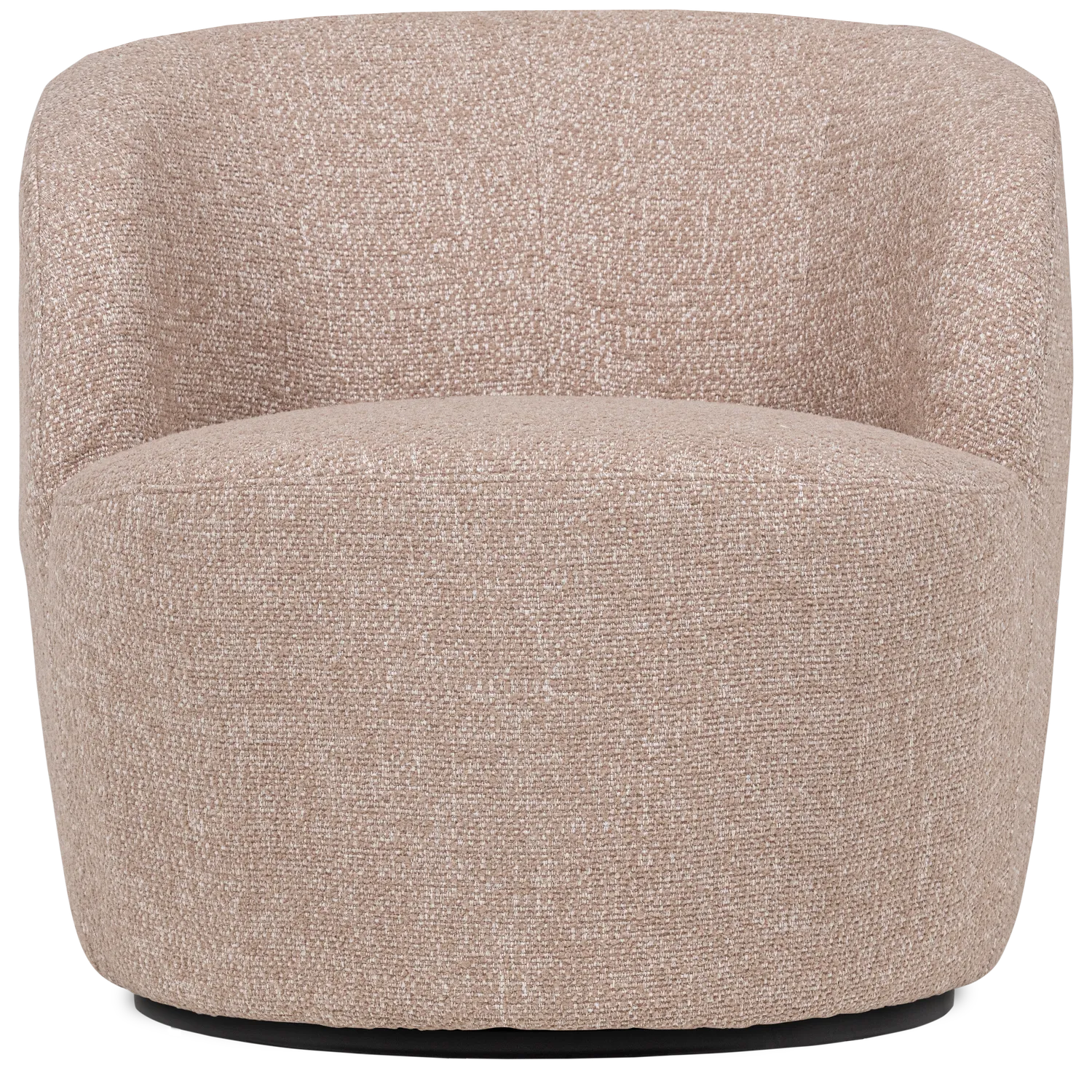 Woood Serra Draaifauteuil Naturel Melange - KwaliteitWonen.nl