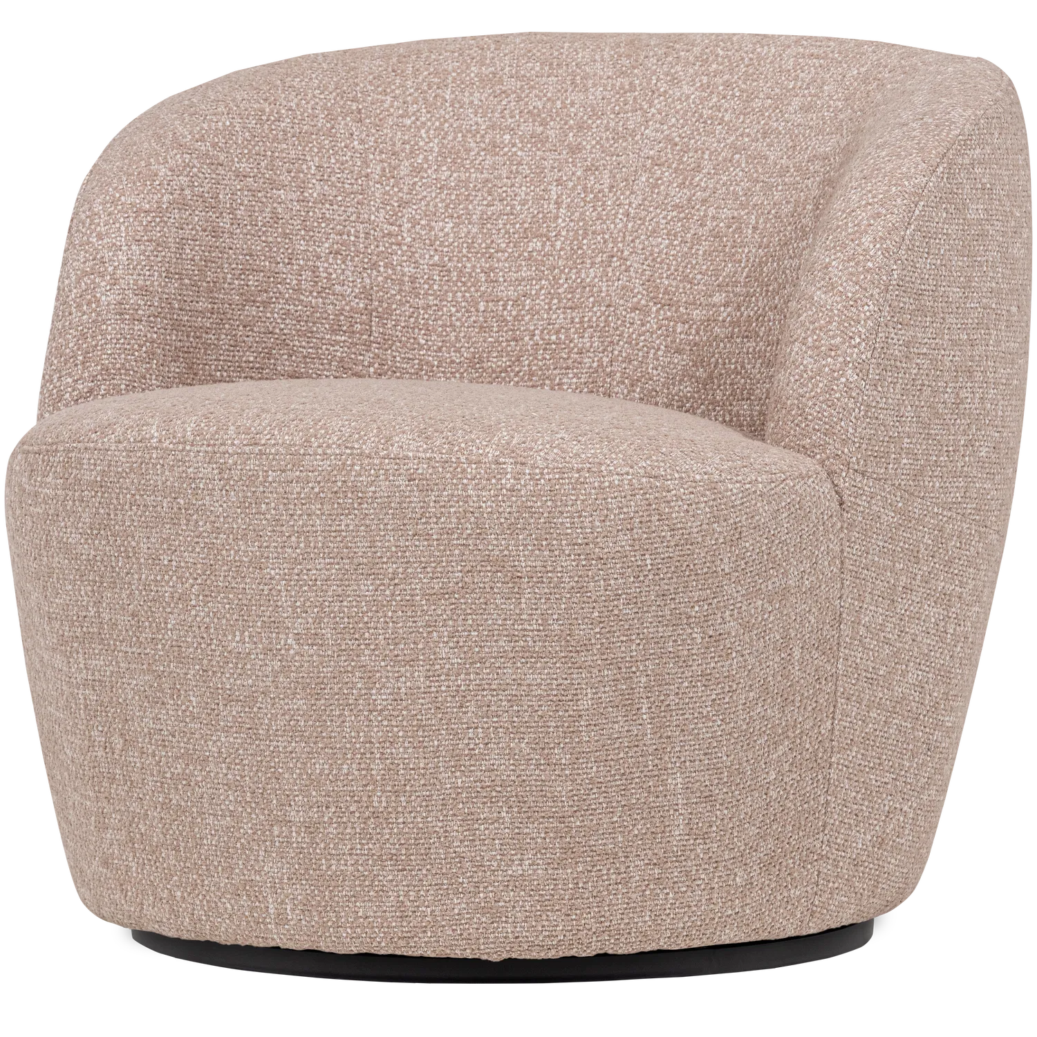 Woood Serra Draaifauteuil Naturel Melange - KwaliteitWonen.nl