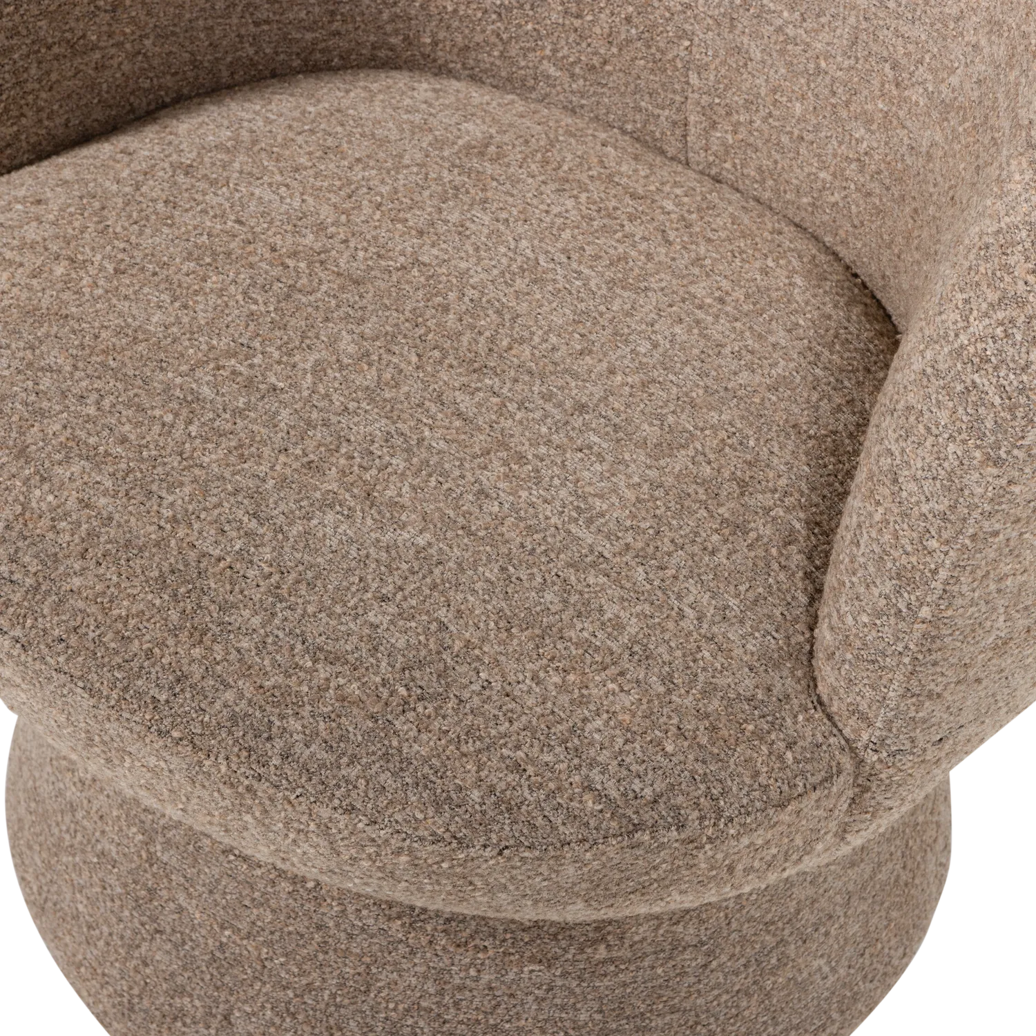 Woood Shuffle Draaifauteuil Bruin Melange - KwaliteitWonen.nl