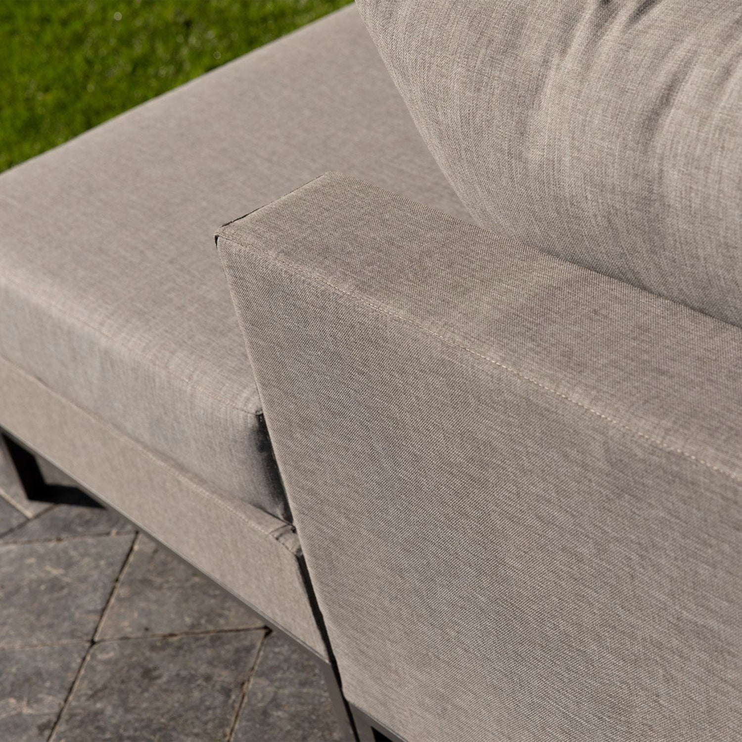 Woood Sicilie Tuin Loungeset Rechts Taupe - KwaliteitWonen.nl