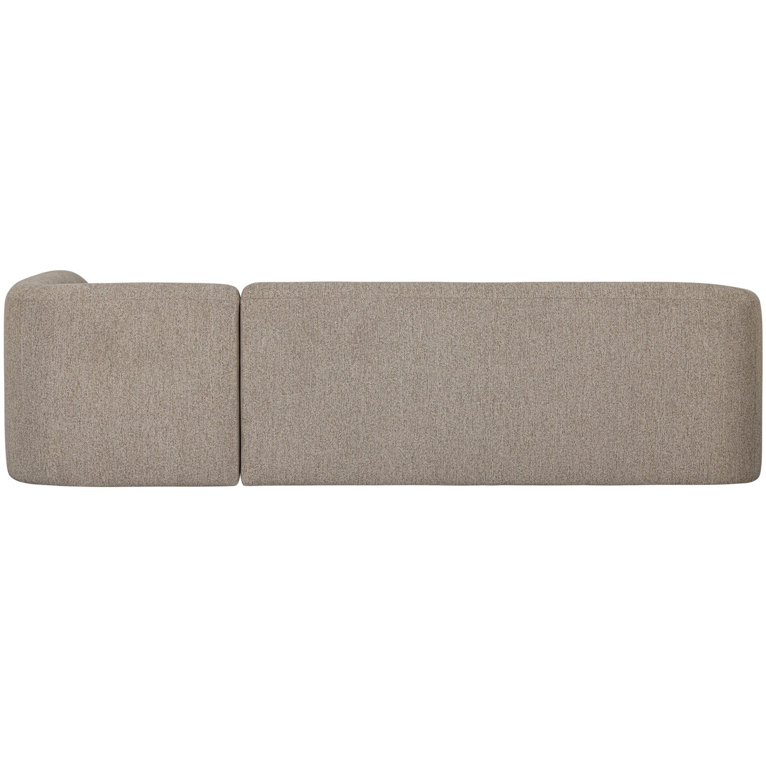 Woood Sloping Hoekbank 3-zits Bank + Chaise Longue Rechts Naturel Melange - KwaliteitWonen.nl