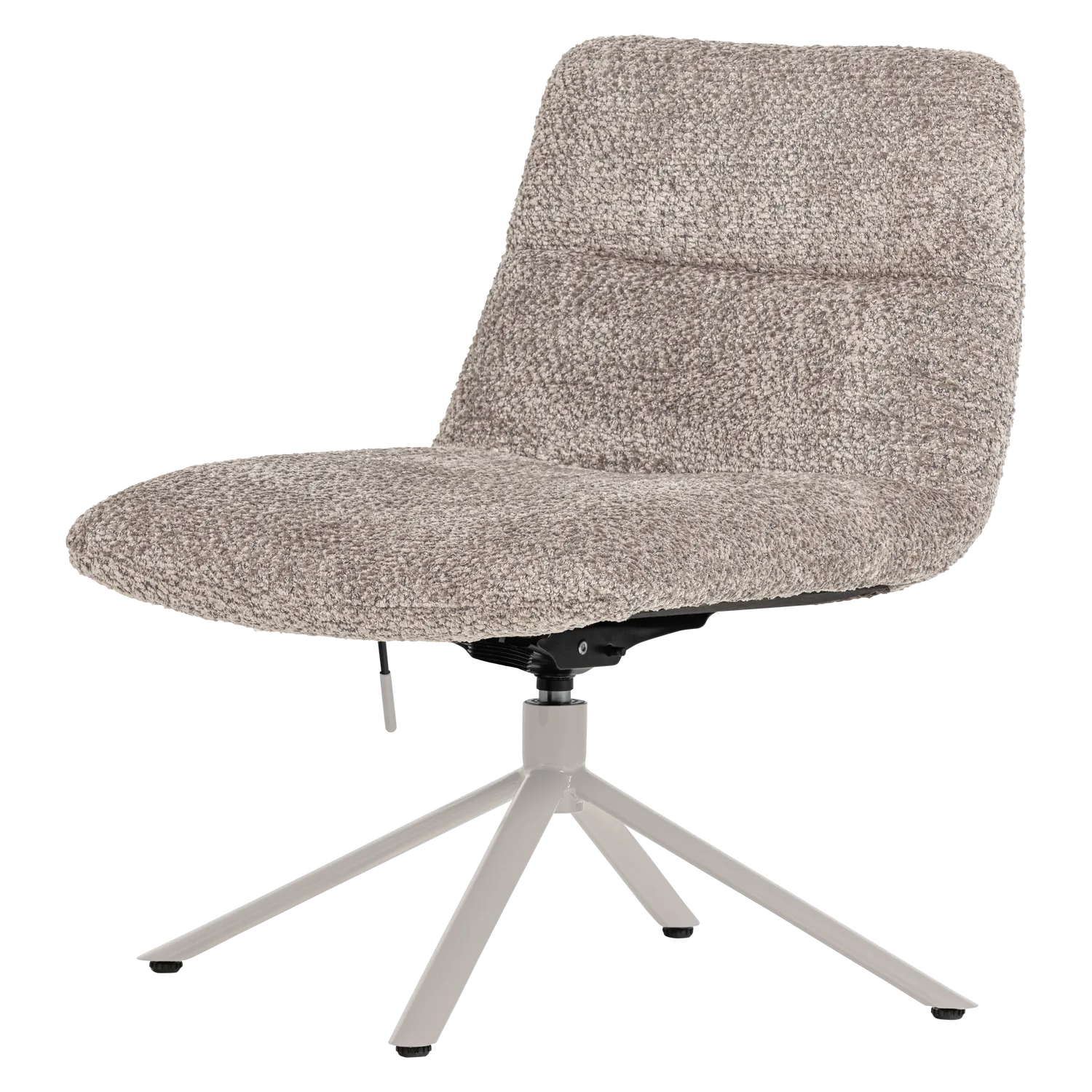 Woood Soren Verstelbare Draaifauteuil Wollig Grijs - KwaliteitWonen.nl
