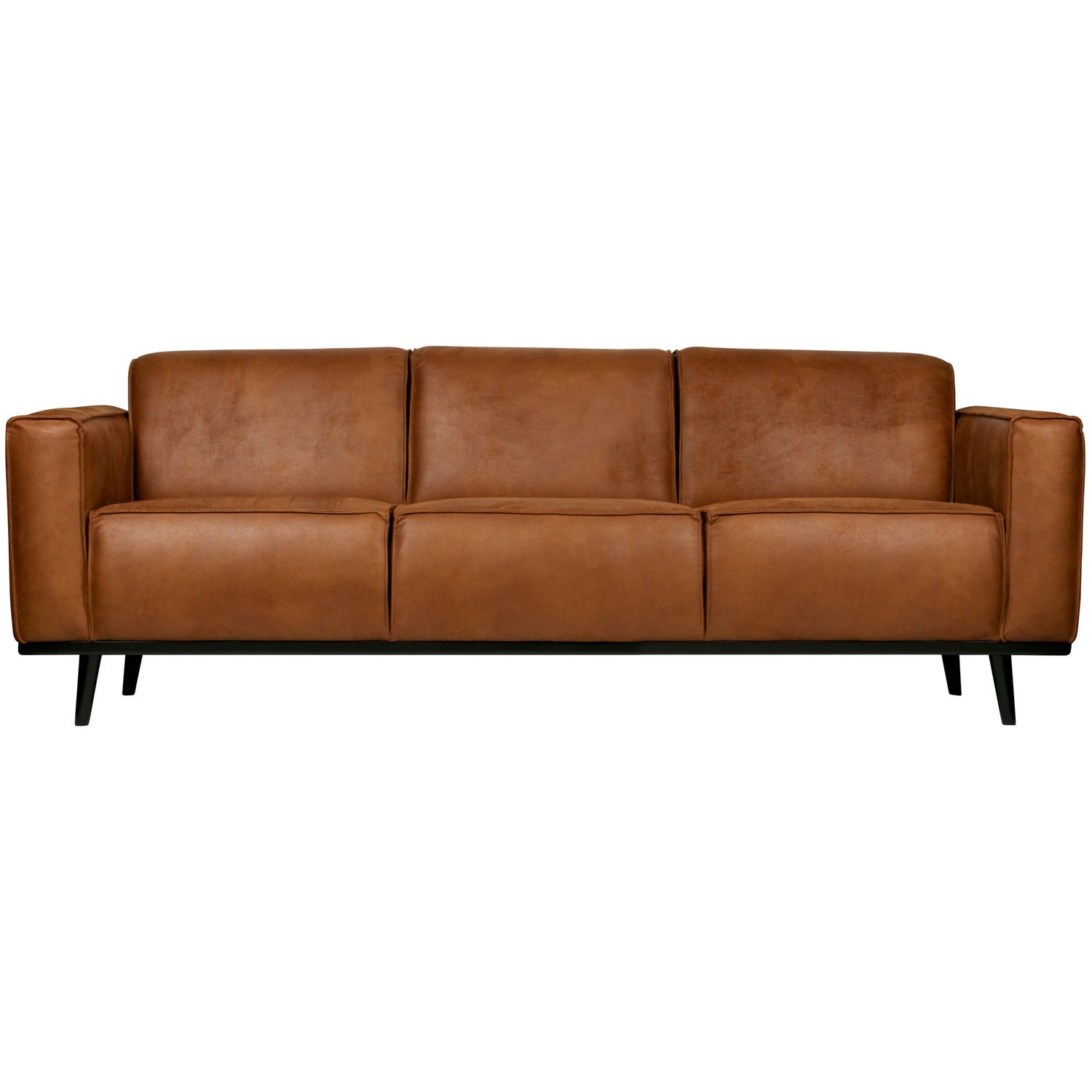 Woood Statement 3 Zits Bank 230 Cm Ecoleer Cognac - KwaliteitWonen.nl